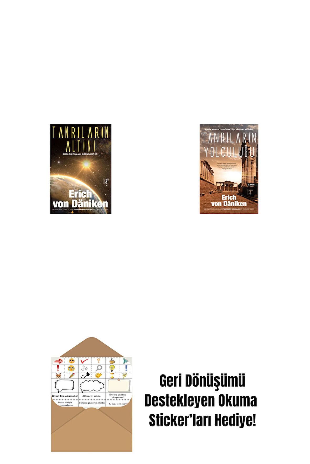 Tanrıların Altını + Tanrıların Yolculuğu + Okuma Sticker'ları