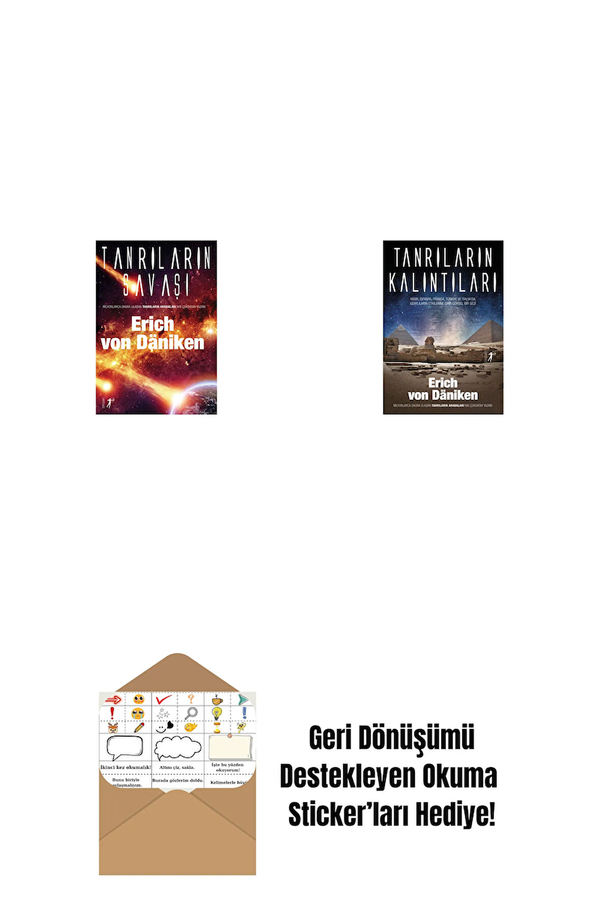 Tanrıların Savaşı + Tanrıların Kalıntıları + Okuma Sticker'ları