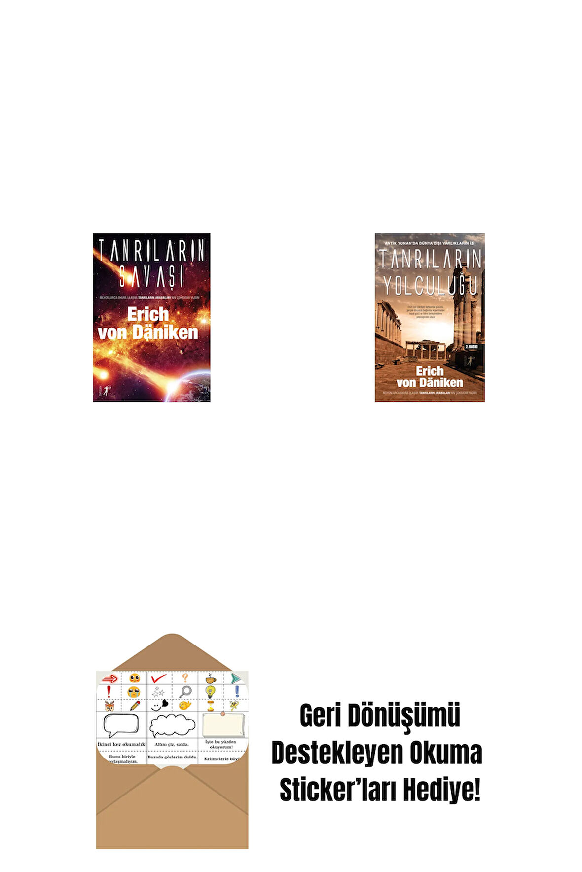 Tanrıların Savaşı + Tanrıların Yolculuğu + Okuma Sticker'ları