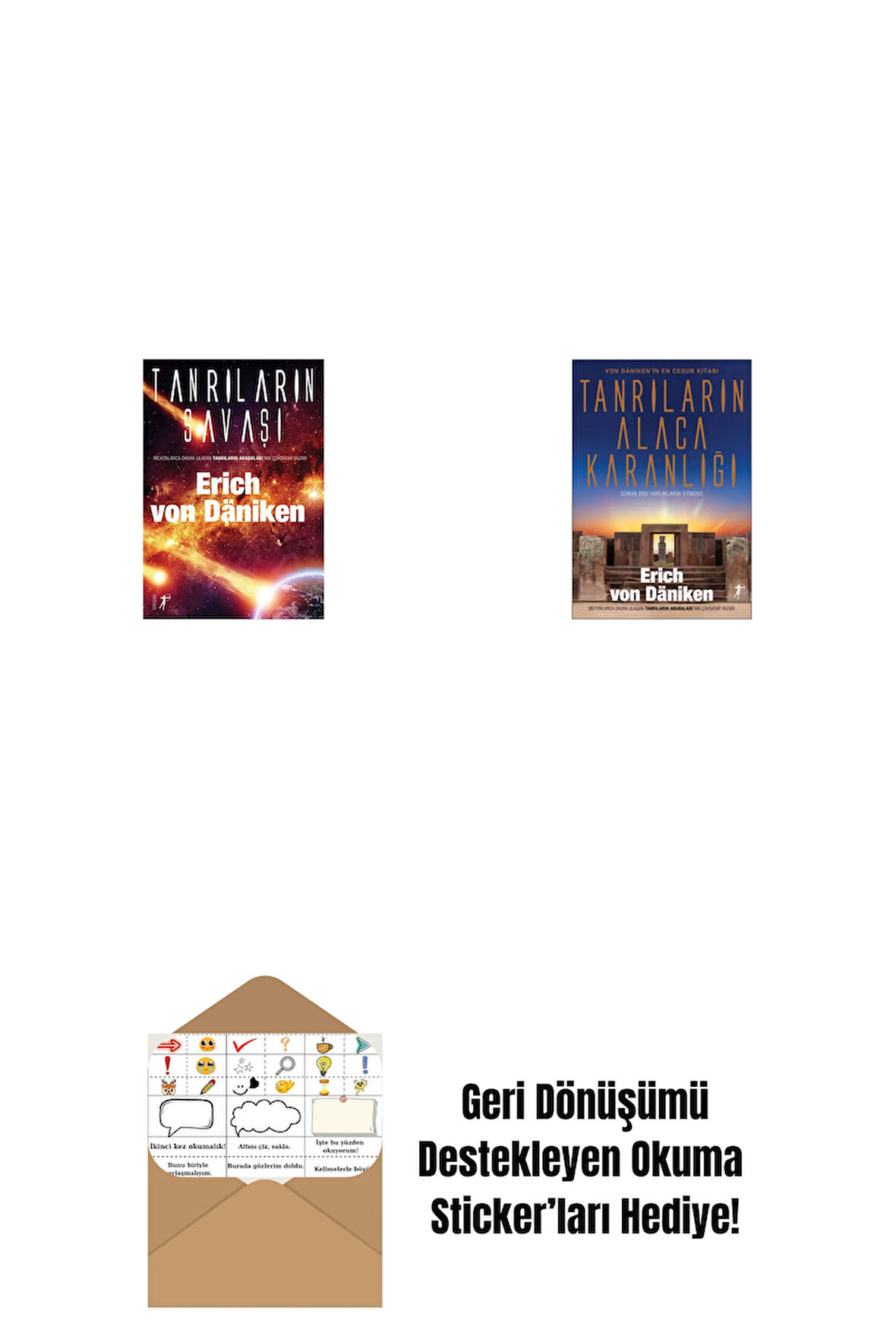 Tanrıların Savaşı + Tanrıların Alacakaranlığı + Okuma Sticker'ları