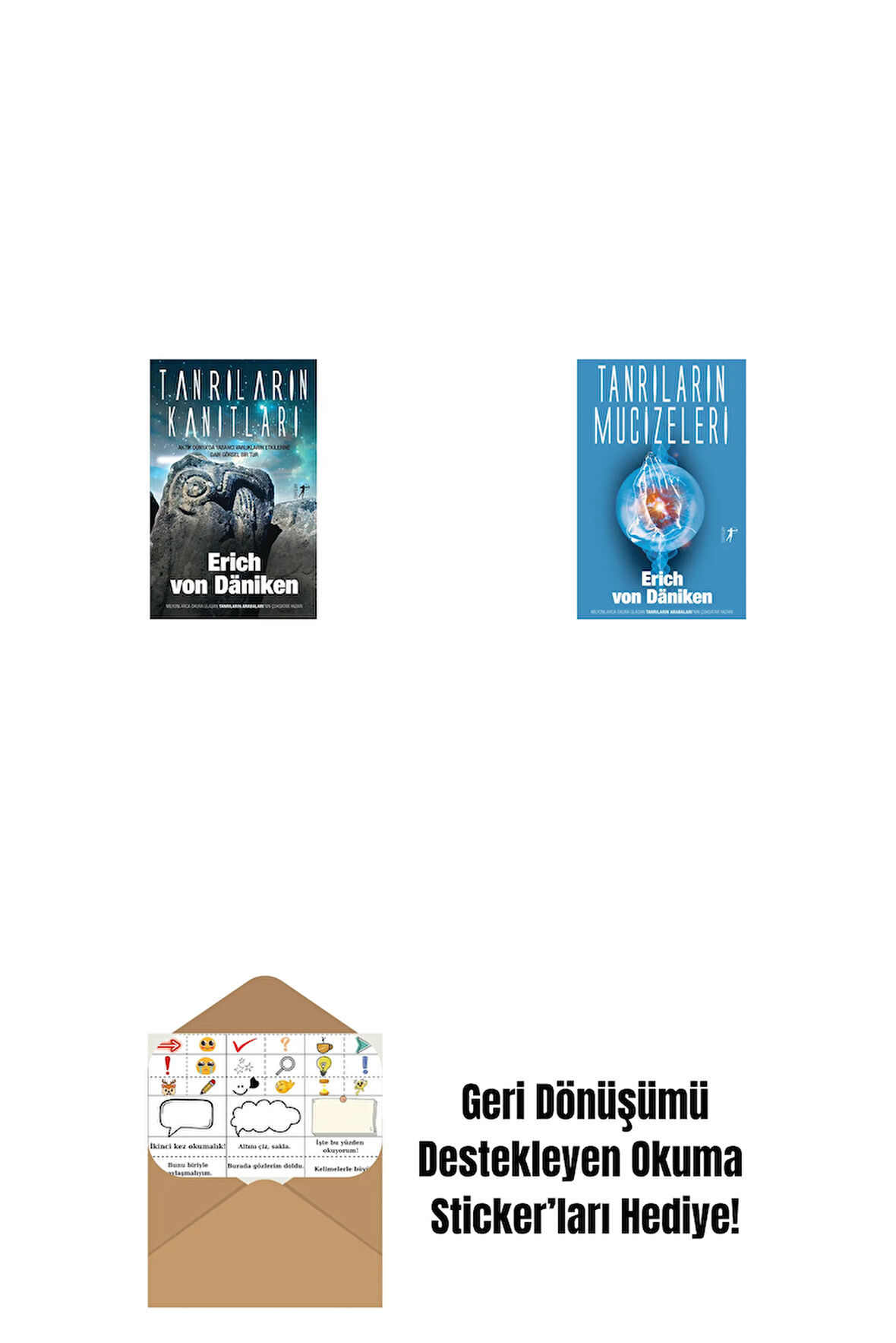 Tanrıların Kanıtları + Tanrıların Mucizeleri + Okuma Sticker'ları