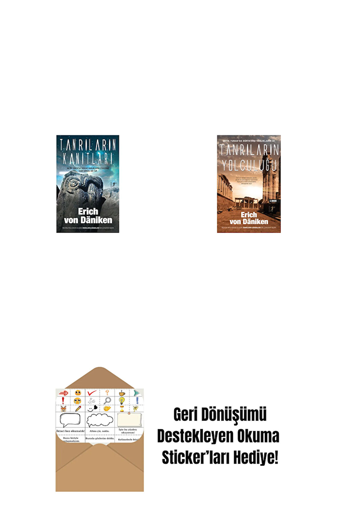 Tanrıların Kanıtları + Tanrıların Yolculuğu + Okuma Sticker'ları
