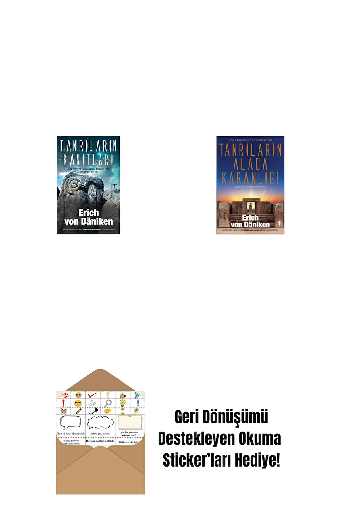 Tanrıların Kanıtları + Tanrıların Alacakaranlığı + Okuma Sticker'ları