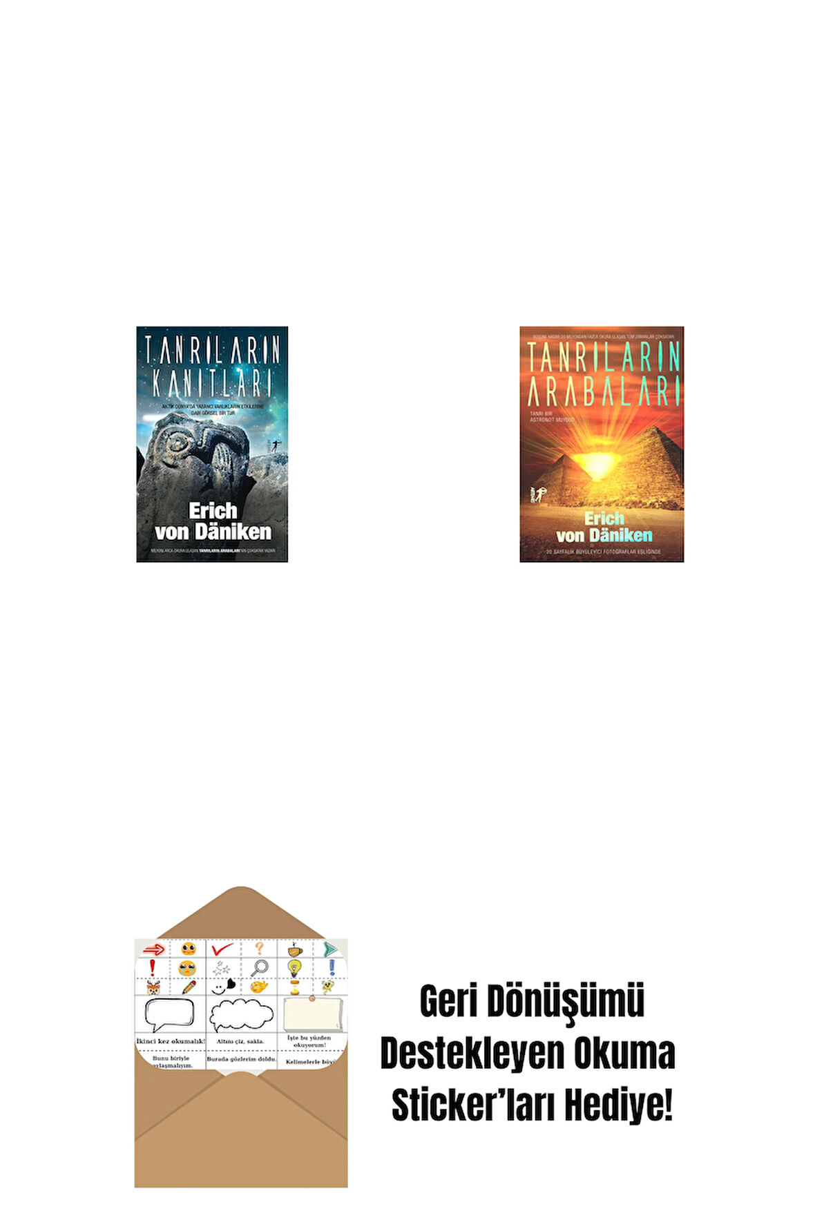 Tanrıların Kanıtları + Tanrıların Arabaları + Okuma Sticker'ları