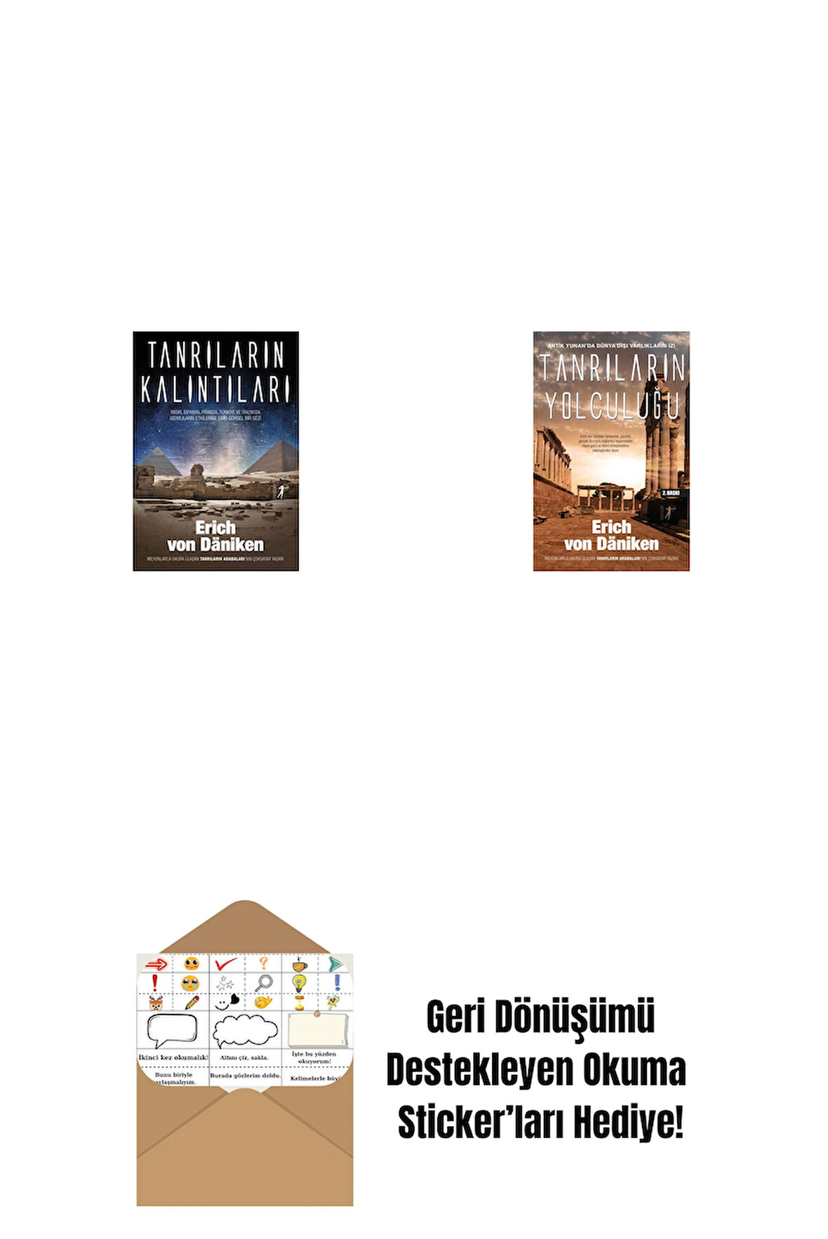 Tanrıların Kalıntıları + Tanrıların Yolculuğu + Okuma Sticker'ları
