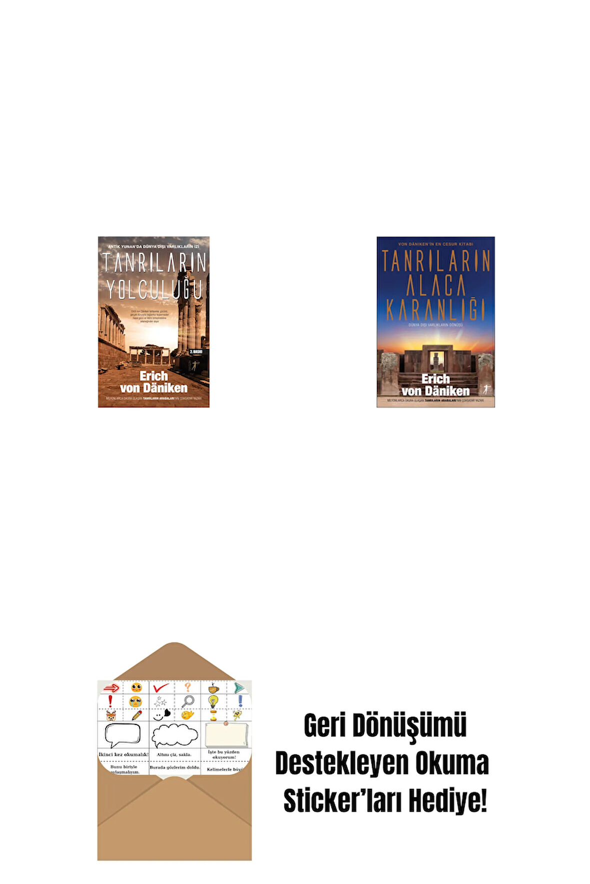 Tanrıların Yolculuğu + Tanrıların Alacakaranlığı + Okuma Sticker'ları