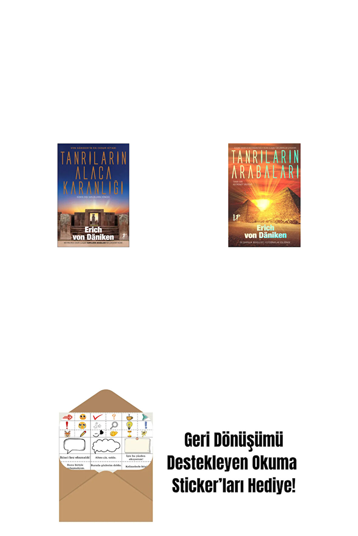 Tanrıların Alacakaranlığı + Tanrıların Arabaları + Okuma Sticker'ları
