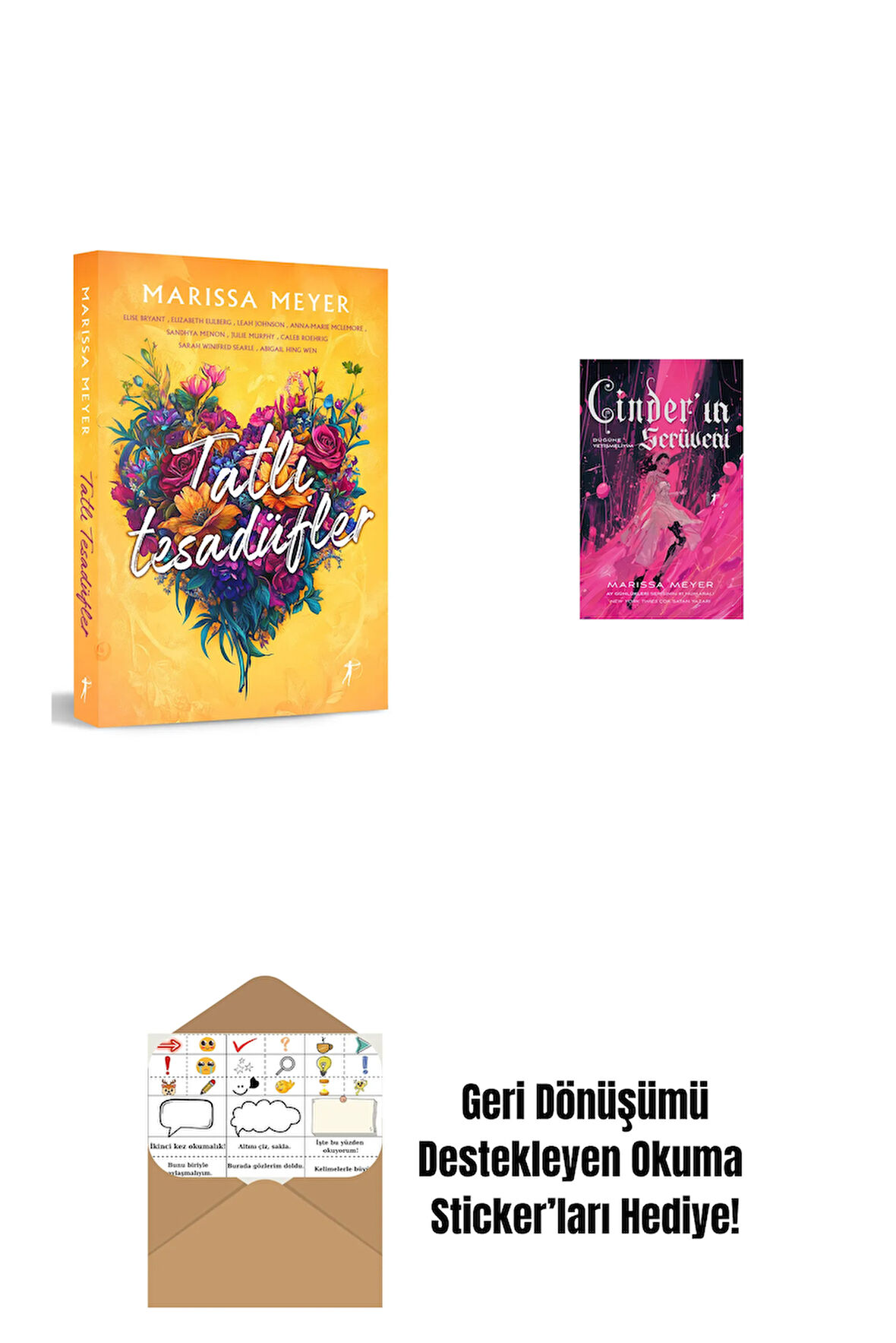 Tatlı Tesadüfler + Cinder’ın Serüveni + Okuma Sticker'ları