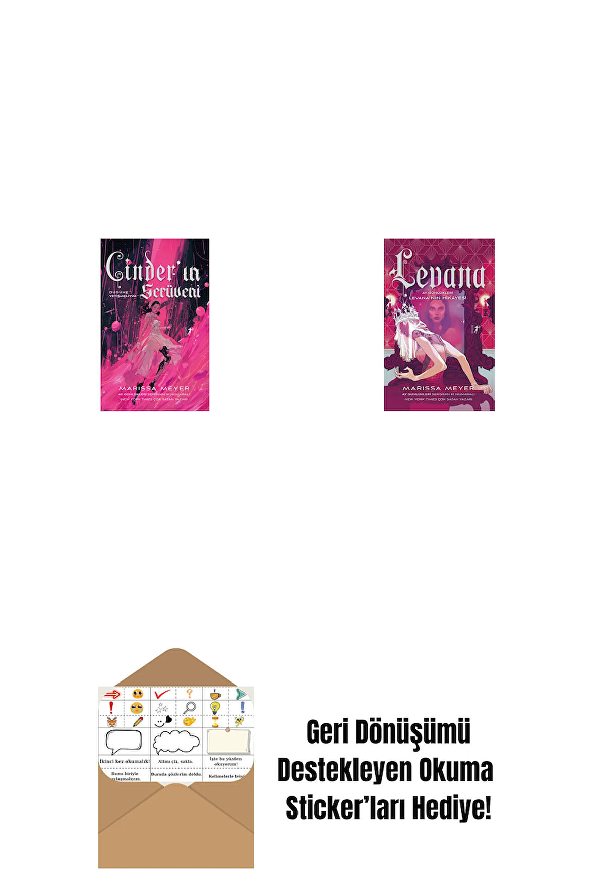 Cinder’ın Serüveni + Levana + Okuma Sticker'ları