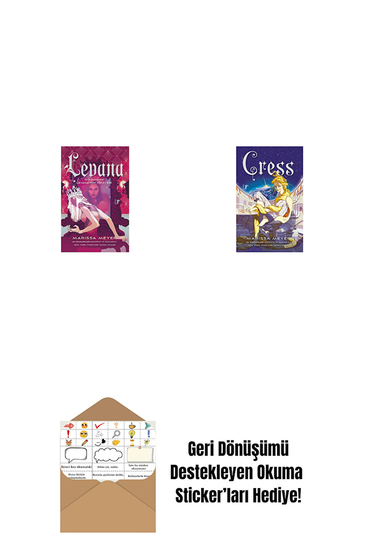Levana + Cress + Okuma Sticker'ları