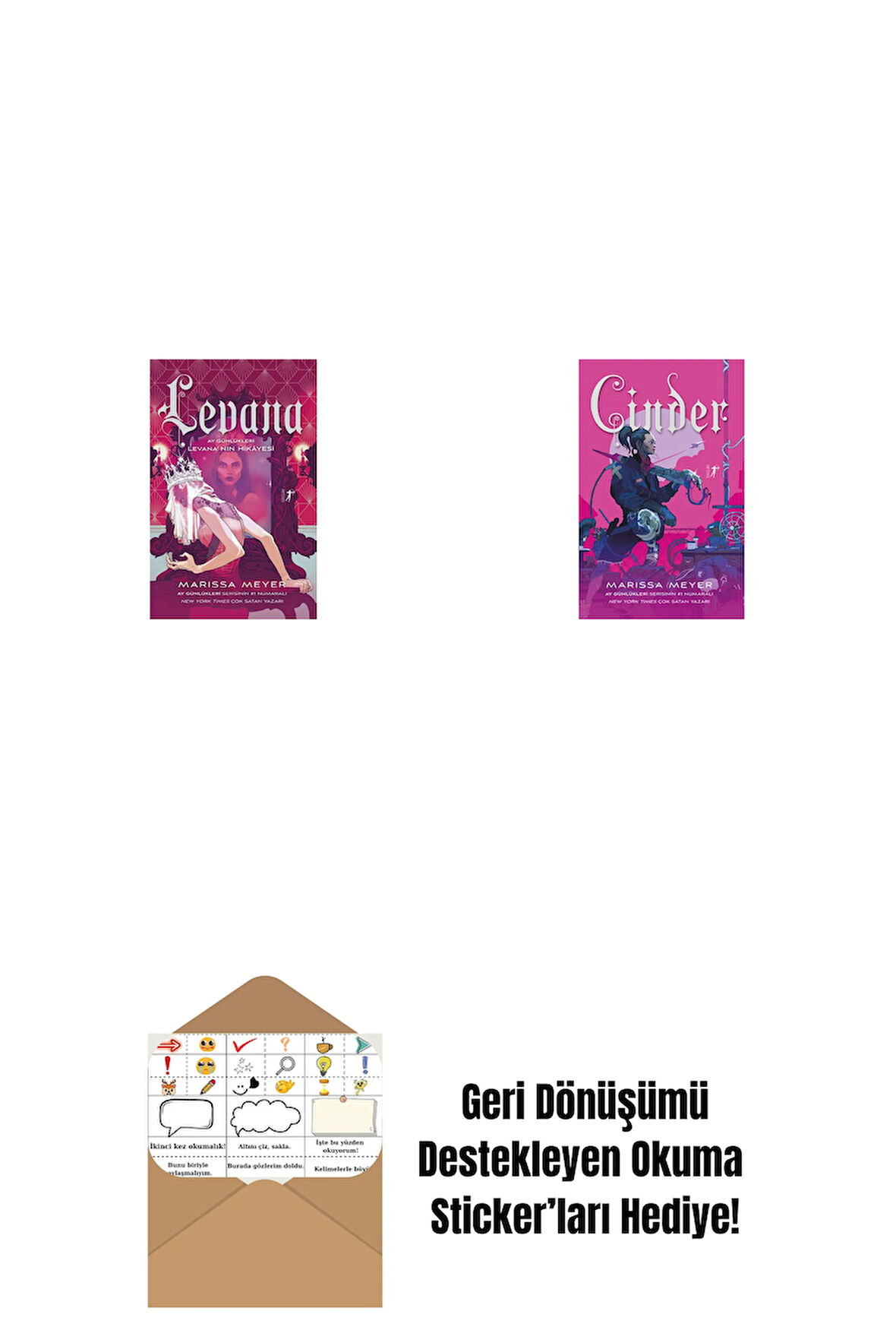 Levana + Cinder + Okuma Sticker'ları