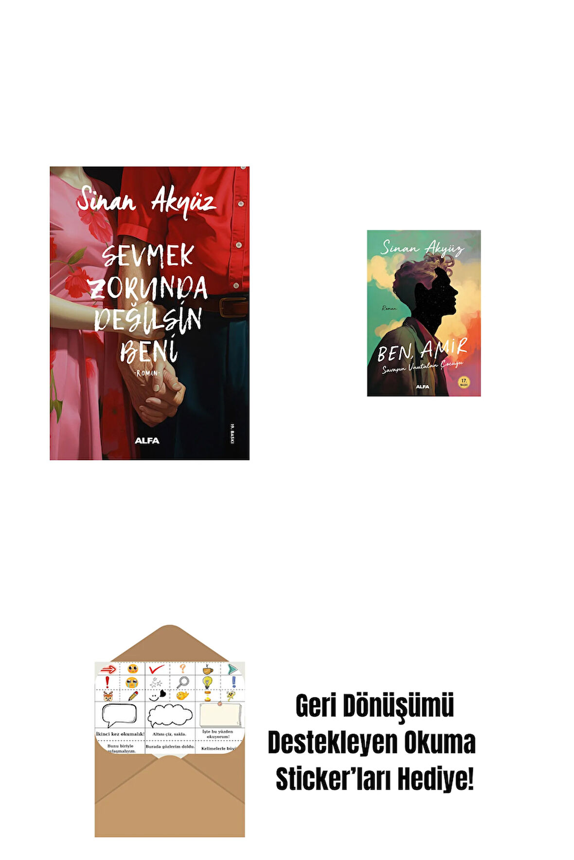 Sevmek Zorunda Değilsin Beni + Ben Amir + Okuma Sticker'ları