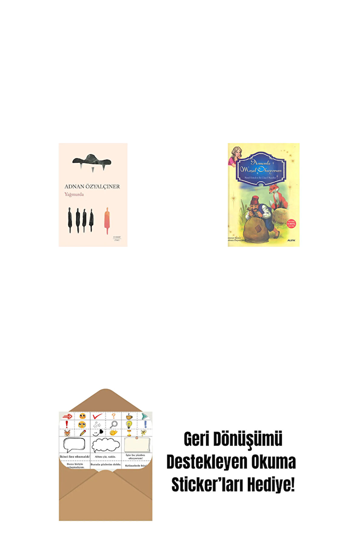 Yağmurda + Annemle Masal Okuyorum (Ciltli) + Okuma Sticker'ları