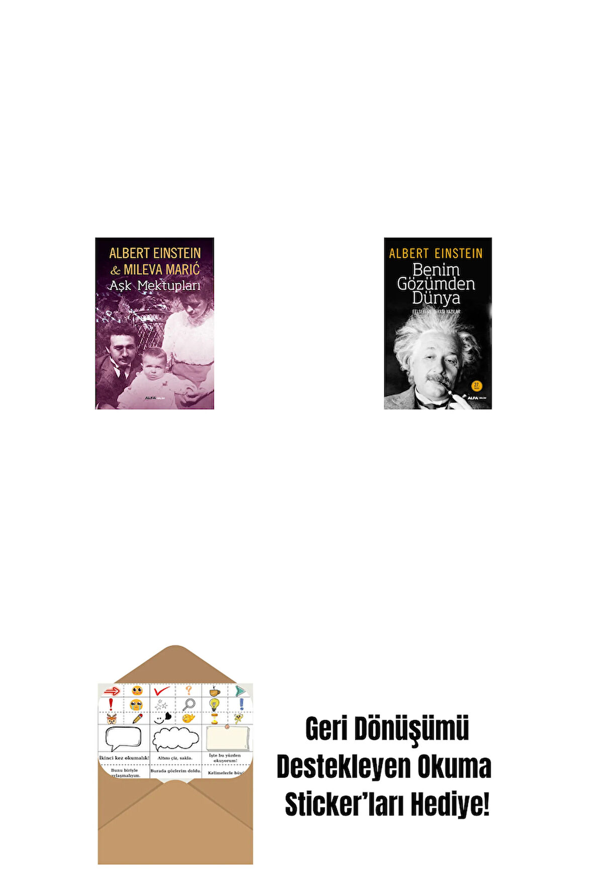 Aşk Mektupları + Benim Gözümden Dünya + Okuma Sticker'ları