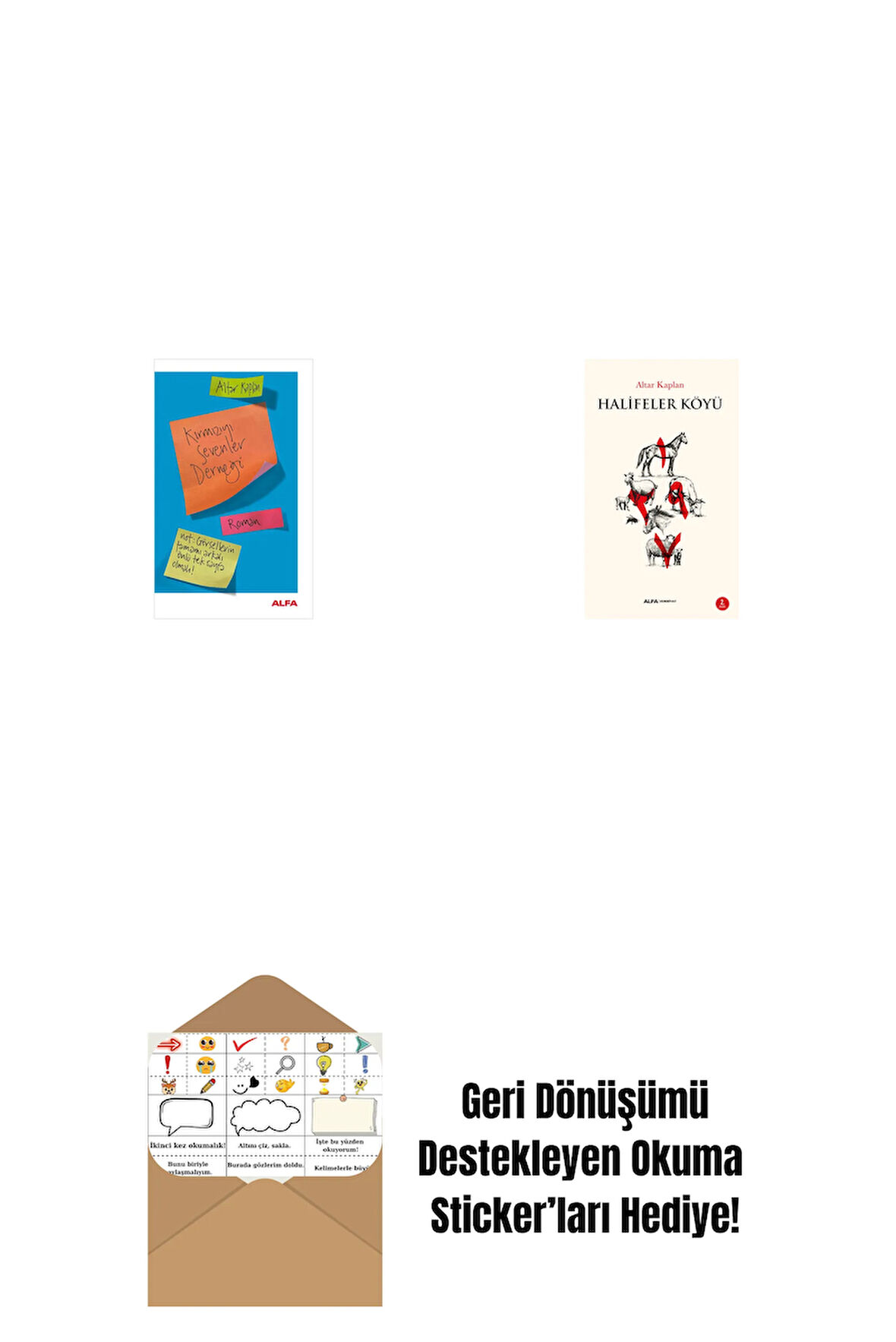 Kırmızıyı Sevenler Derneği + Halifeler Köyü + Okuma Sticker'ları