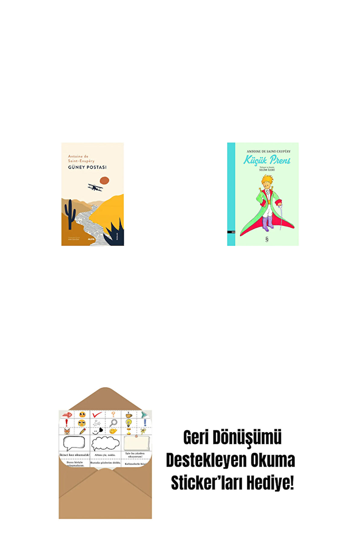 Güney Postası + Küçük Prens + Okuma Sticker'ları