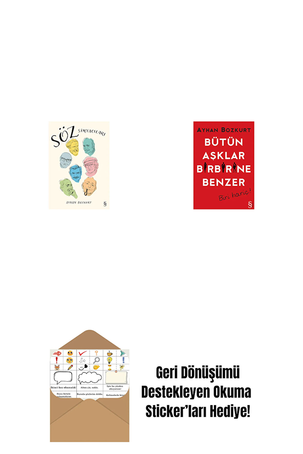 Söz Simyacıları + Bütün Aşklar Birbirine Benzer + Okuma Sticker'ları