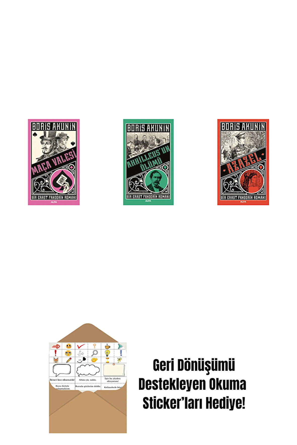 Maça Valesi + Ahhilleus’un Ölümü + Azazel + Okuma Sticker'ları