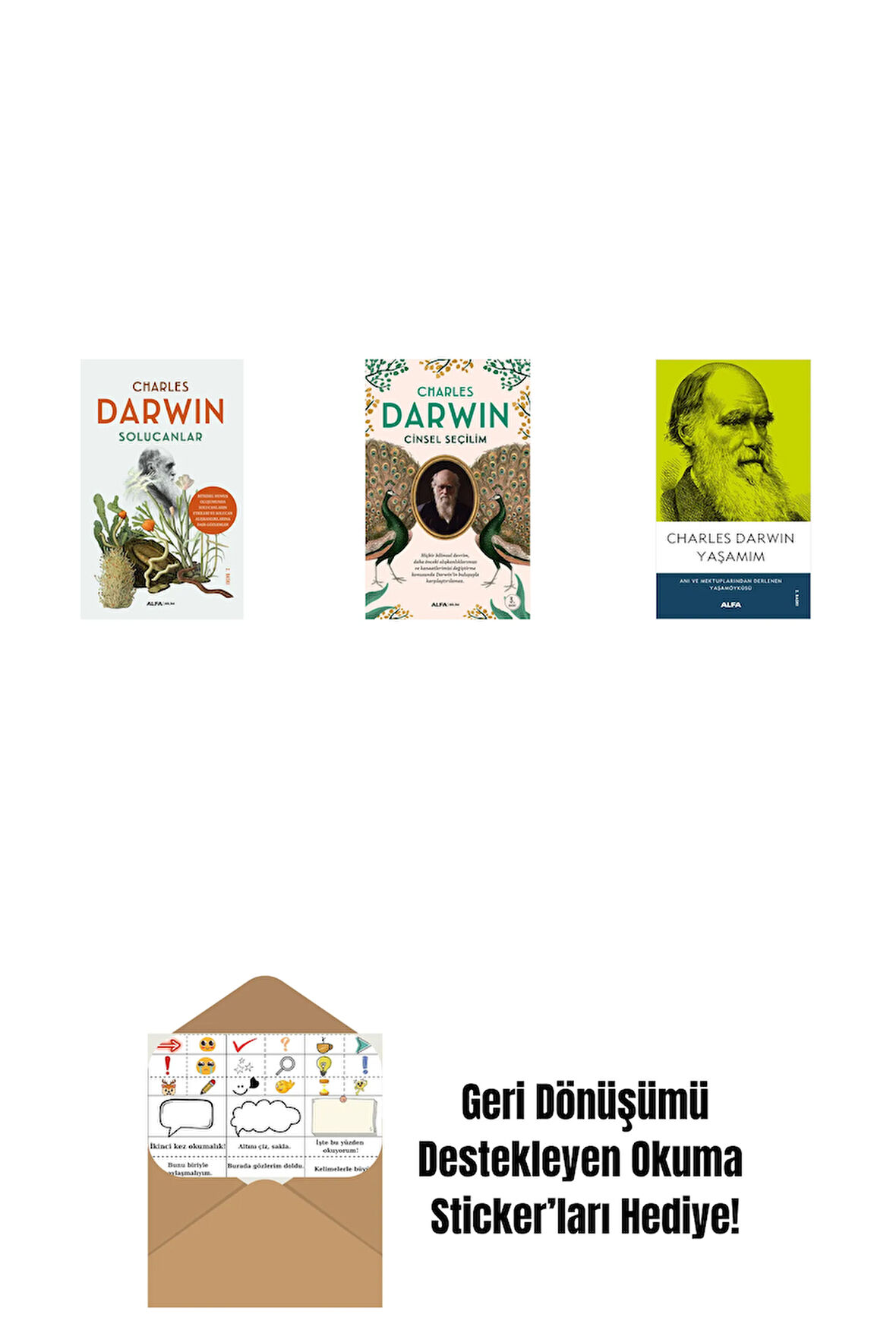 Solucanlar + Cinsel Seçilim + Yaşamım + Okuma Sticker'ları