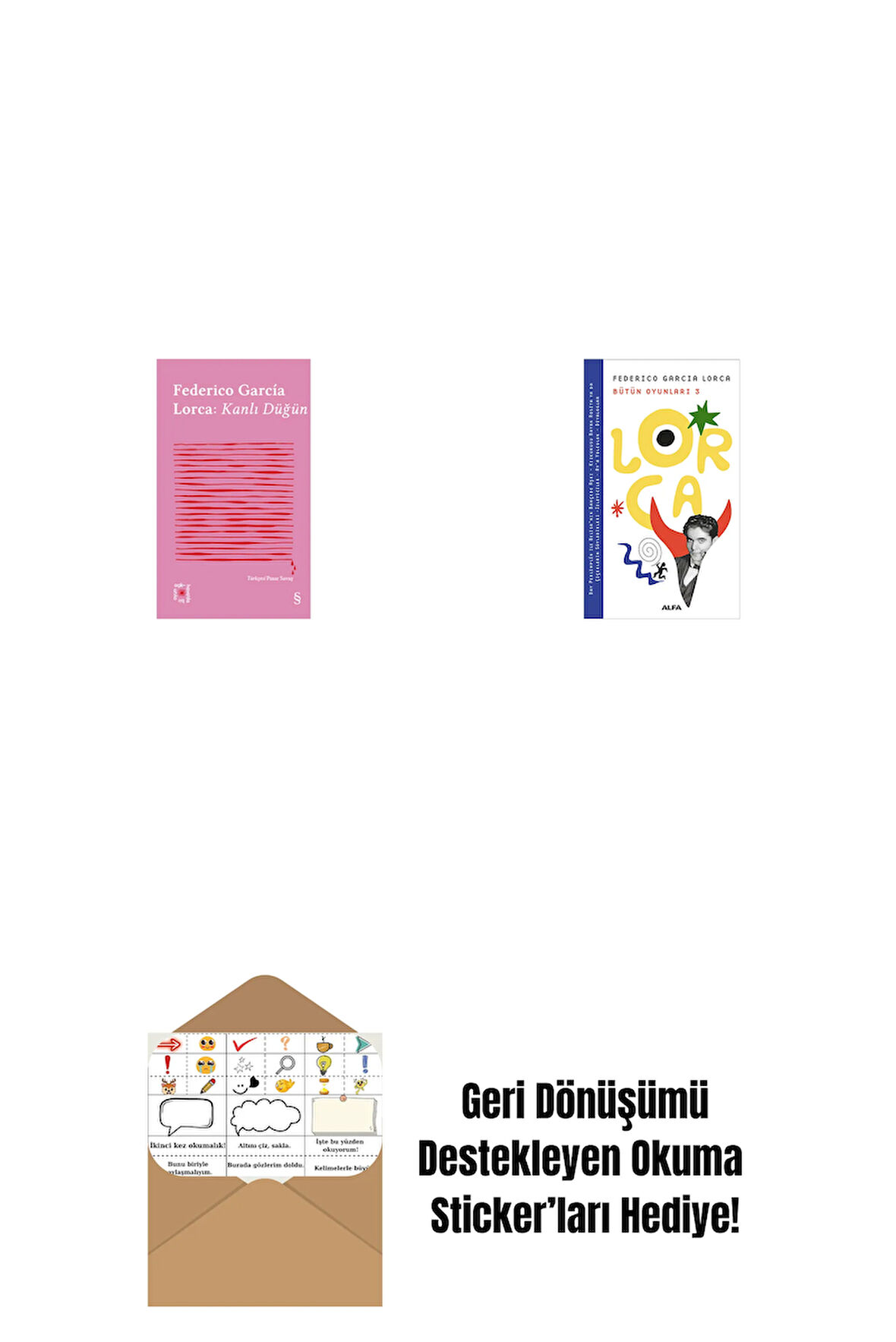 Everest Açıkhava 8 - Kanlı Düğün + Lorca Bütün Oyunları 3 + Okuma Sticker'ları