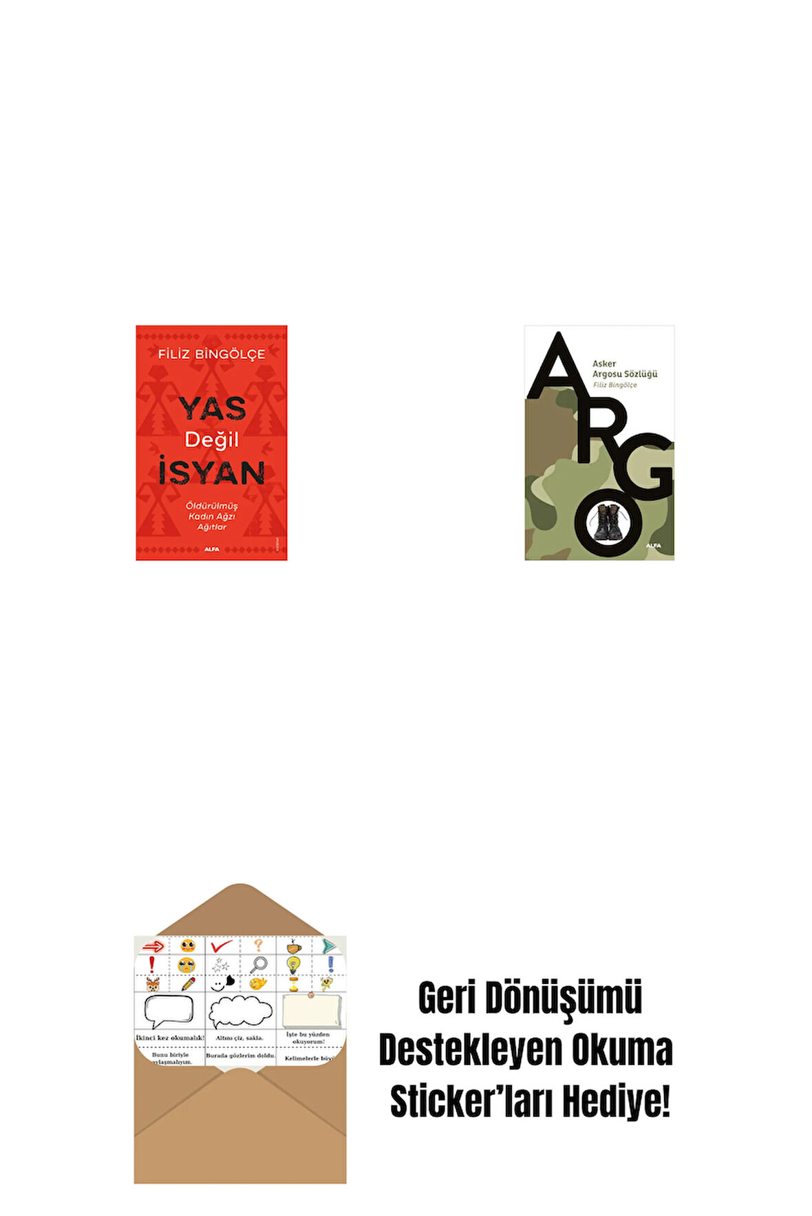 Yas Değil İsyan + Asker Argosu Sözlüğü + Okuma Sticker'ları