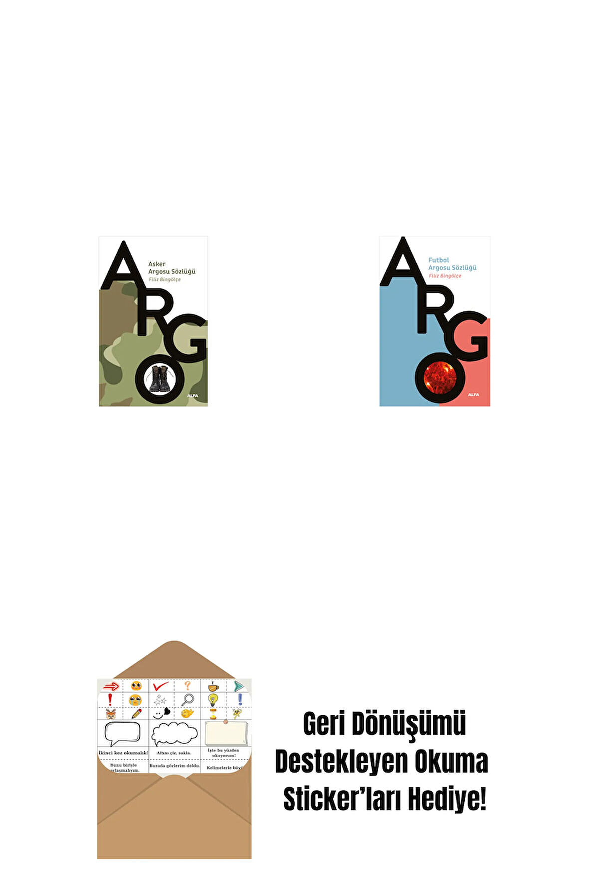 Asker Argosu Sözlüğü + Futbol Argosu Sözlüğü + Okuma Sticker'ları