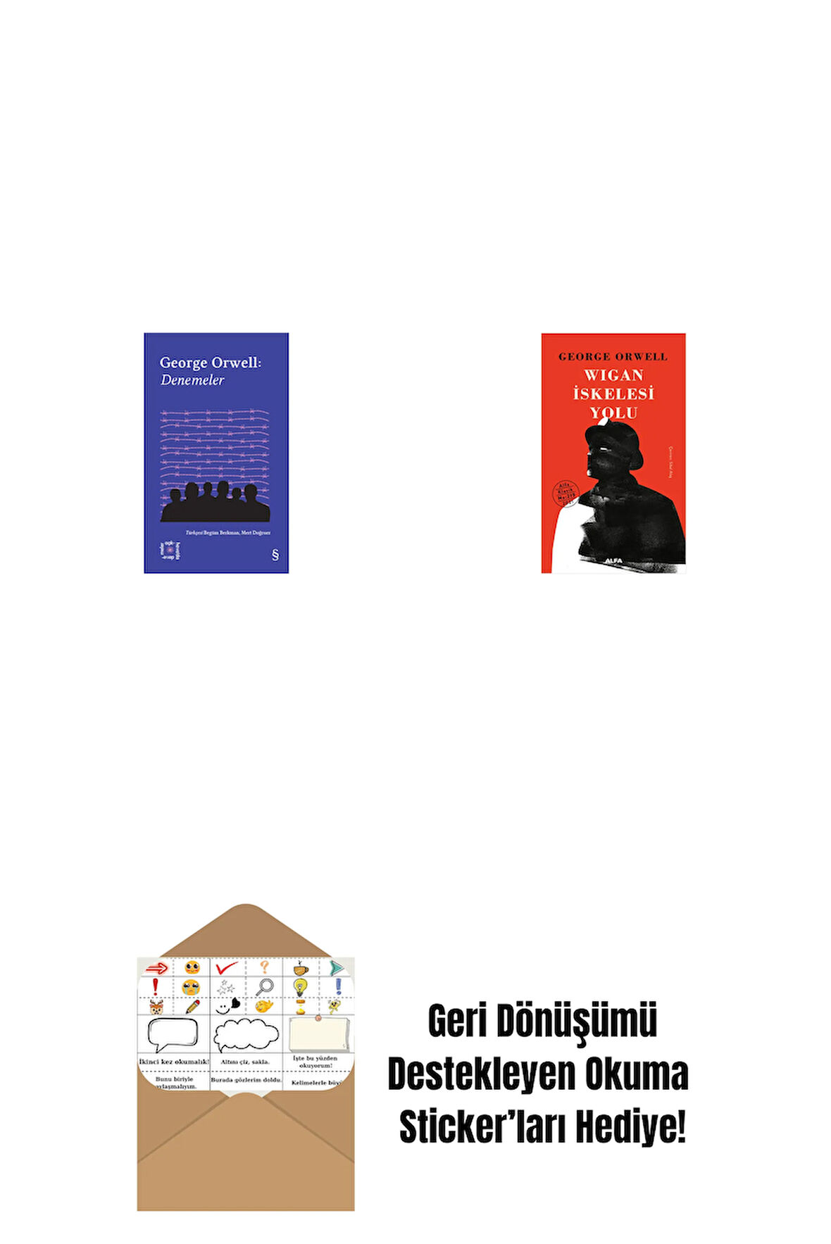 Everest Açıkhava 24 - Denemeler + Wigan İskelesi Yolu (Ciltli) + Okuma Sticker'ları