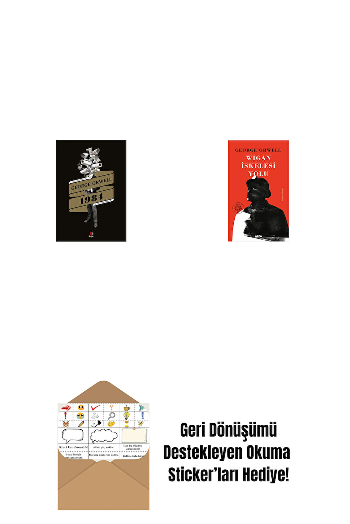 1984 + Wigan İskelesi Yolu + Okuma Sticker'ları