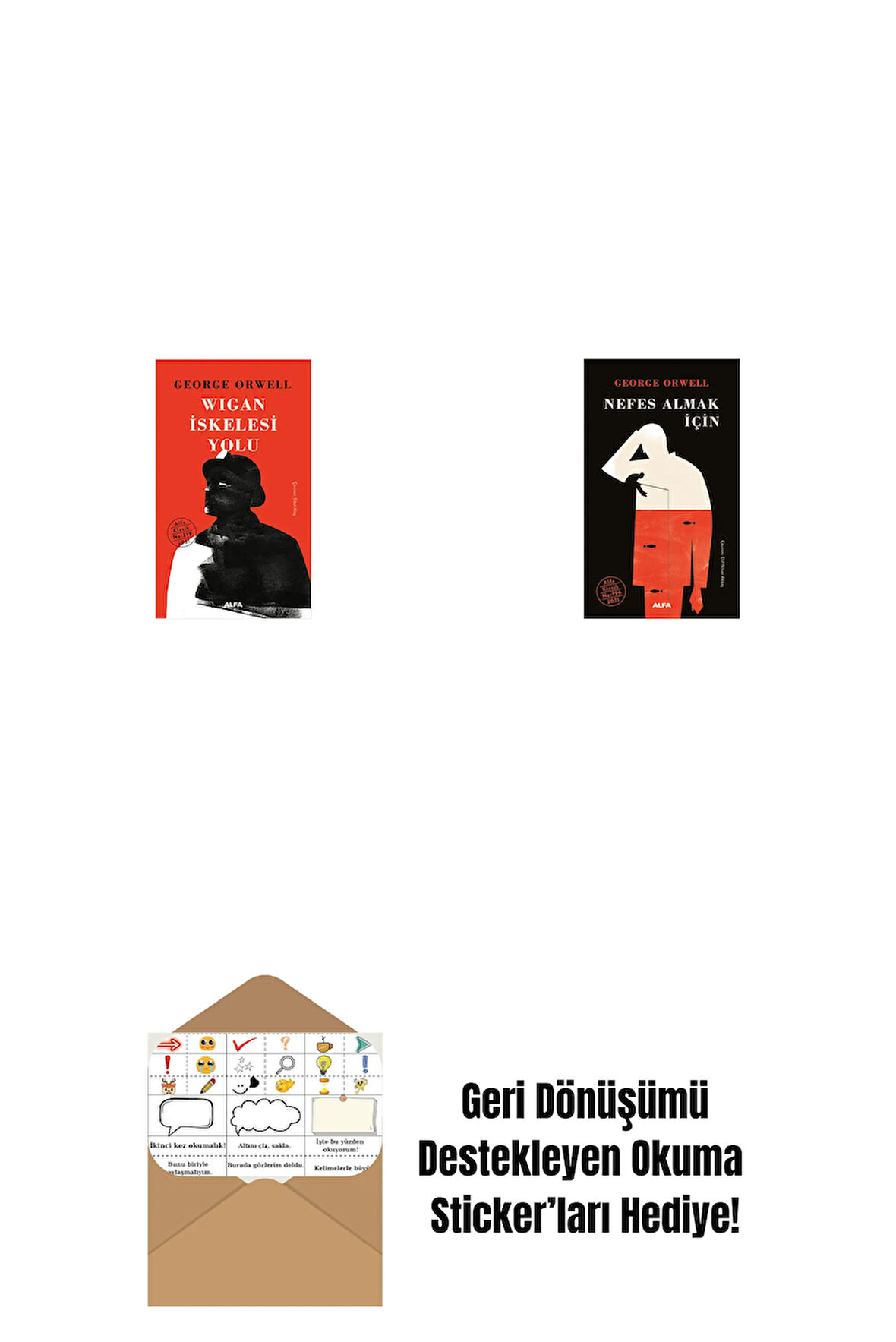 Wigan İskelesi Yolu + Nefes Almak İçin (Ciltli) + Okuma Sticker'ları