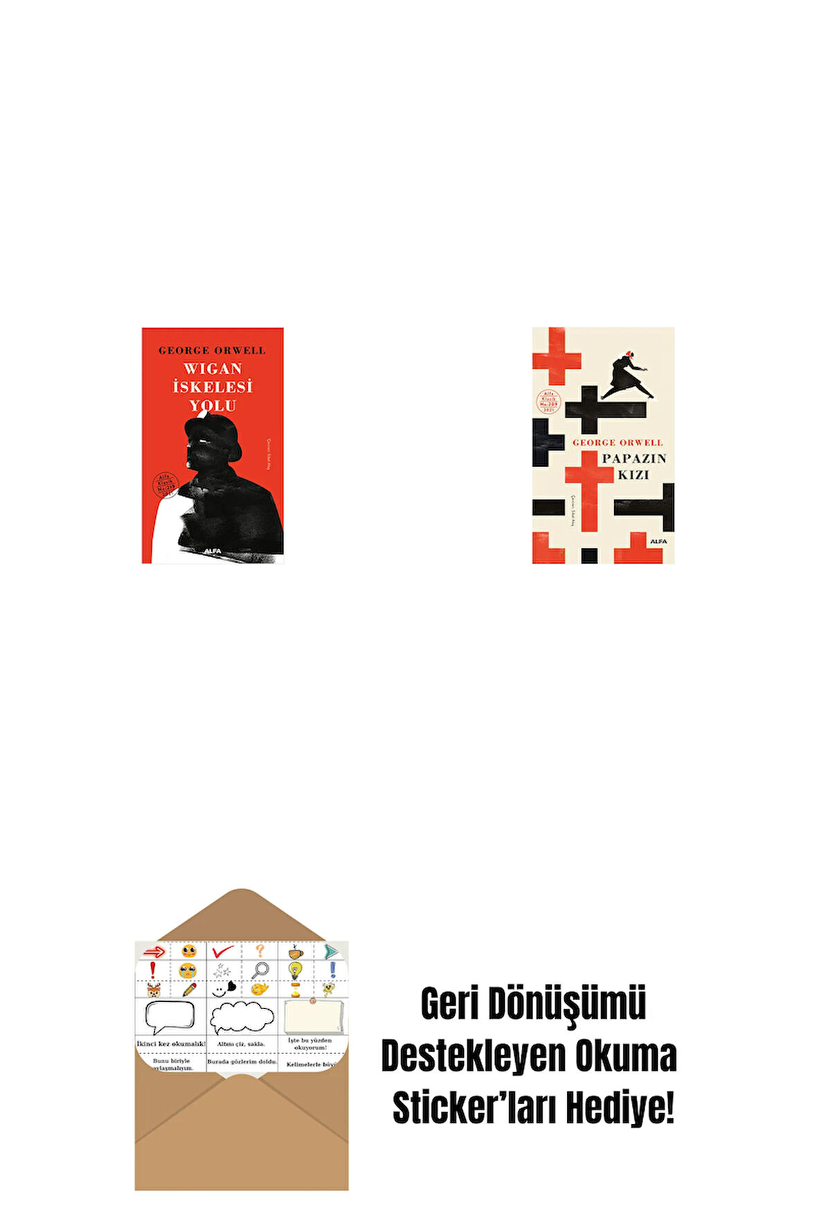 Wigan İskelesi Yolu + Papazın Kızı ( Ciltli ) + Okuma Sticker'ları