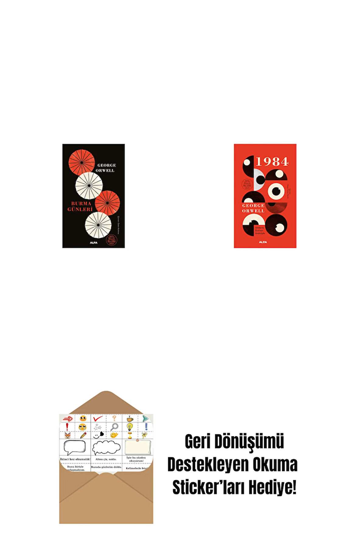 Burma Günleri + 1984 (Ciltli) + Okuma Sticker'ları