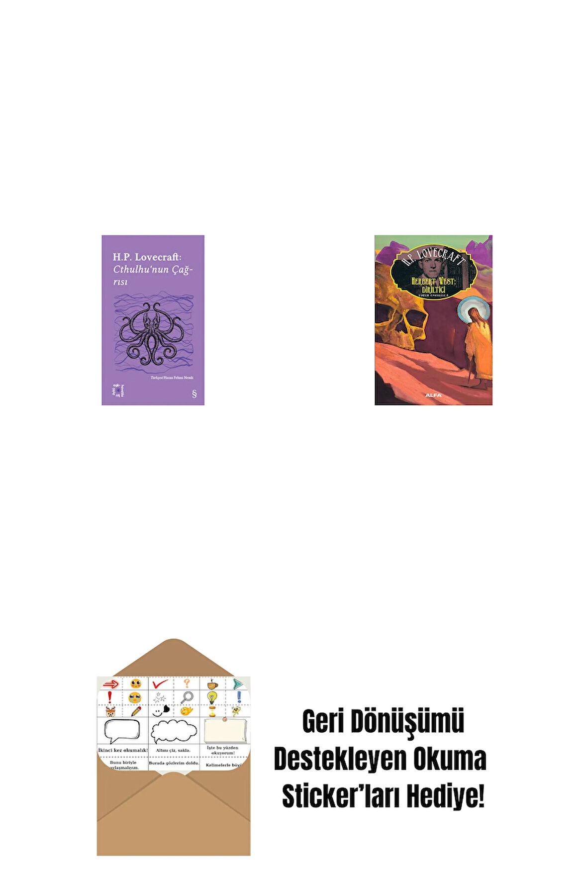 Everest Açıkhava 6 - Cthulhu’nun Çağrısı + Herbert West: Diriltici + Okuma Sticker'ları