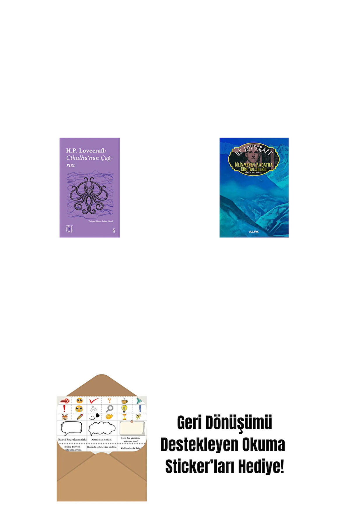 Everest Açıkhava 6 - Cthulhu’nun Çağrısı + Bilinmeyen Kadath'a Düş Yolculuğu + Okuma Sticker'ları