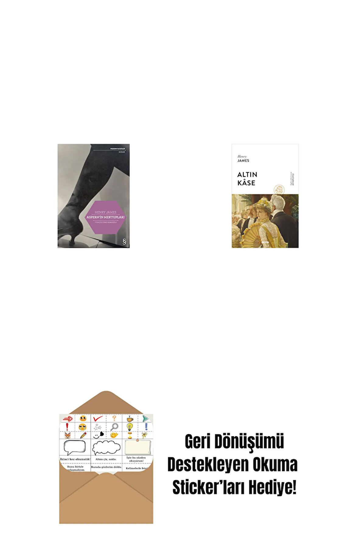 Aspern'in Mektupları + Altın Kâse + Okuma Sticker'ları