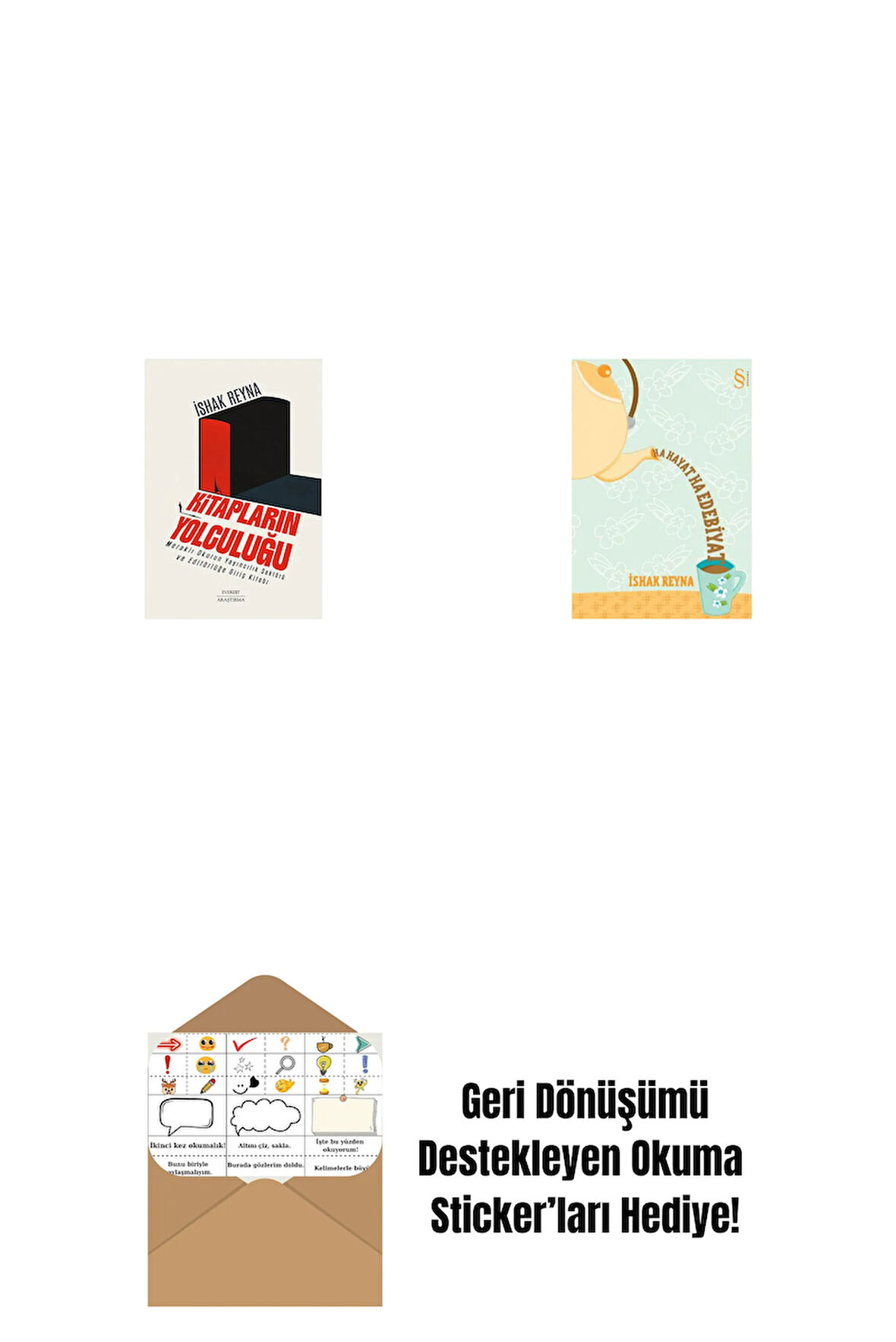 Kitapların  Yolculuğu + Ha Hayat Ha Edebiyat + Okuma Sticker'ları
