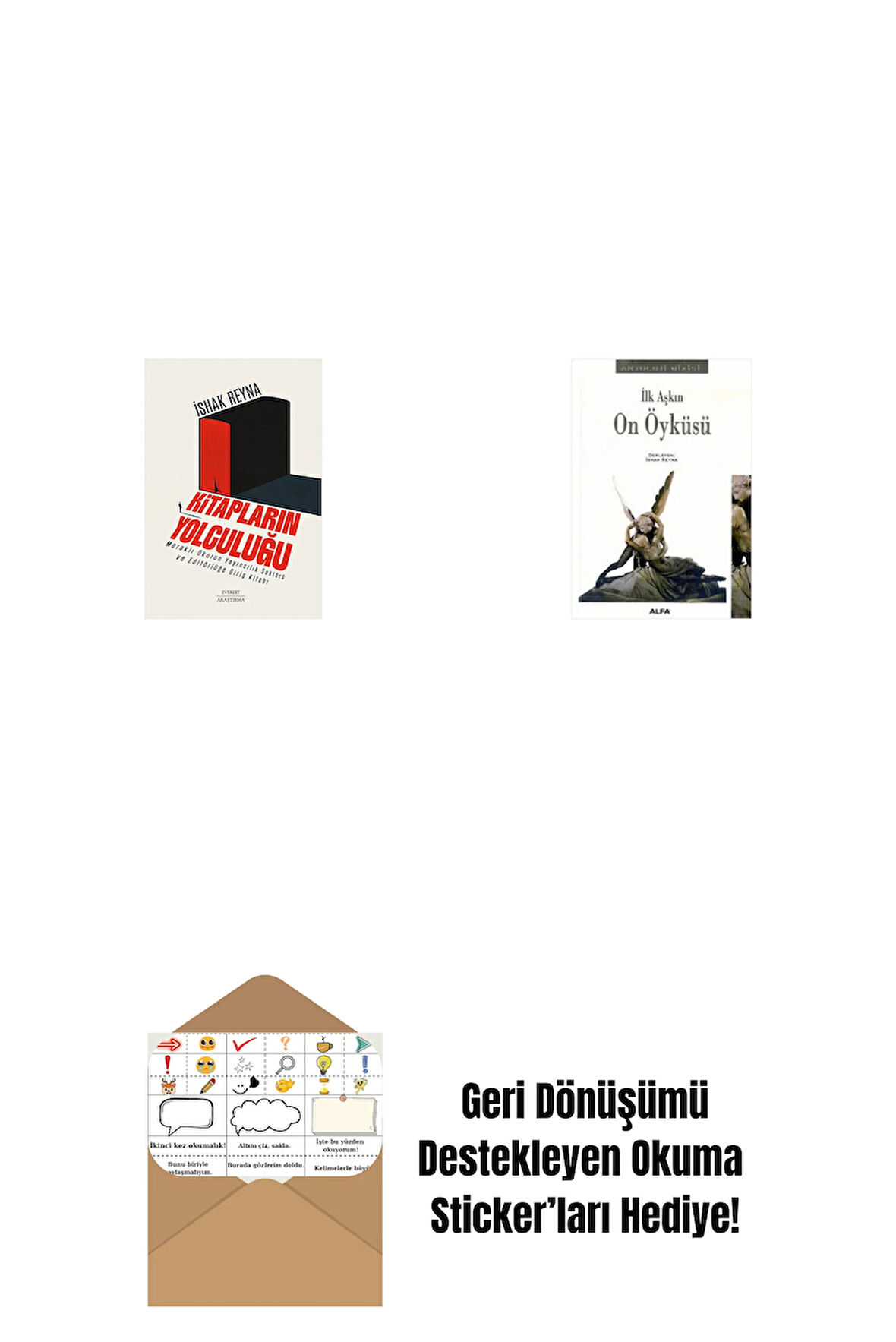 Kitapların  Yolculuğu + İlk Aşkın On Öyküsü + Okuma Sticker'ları