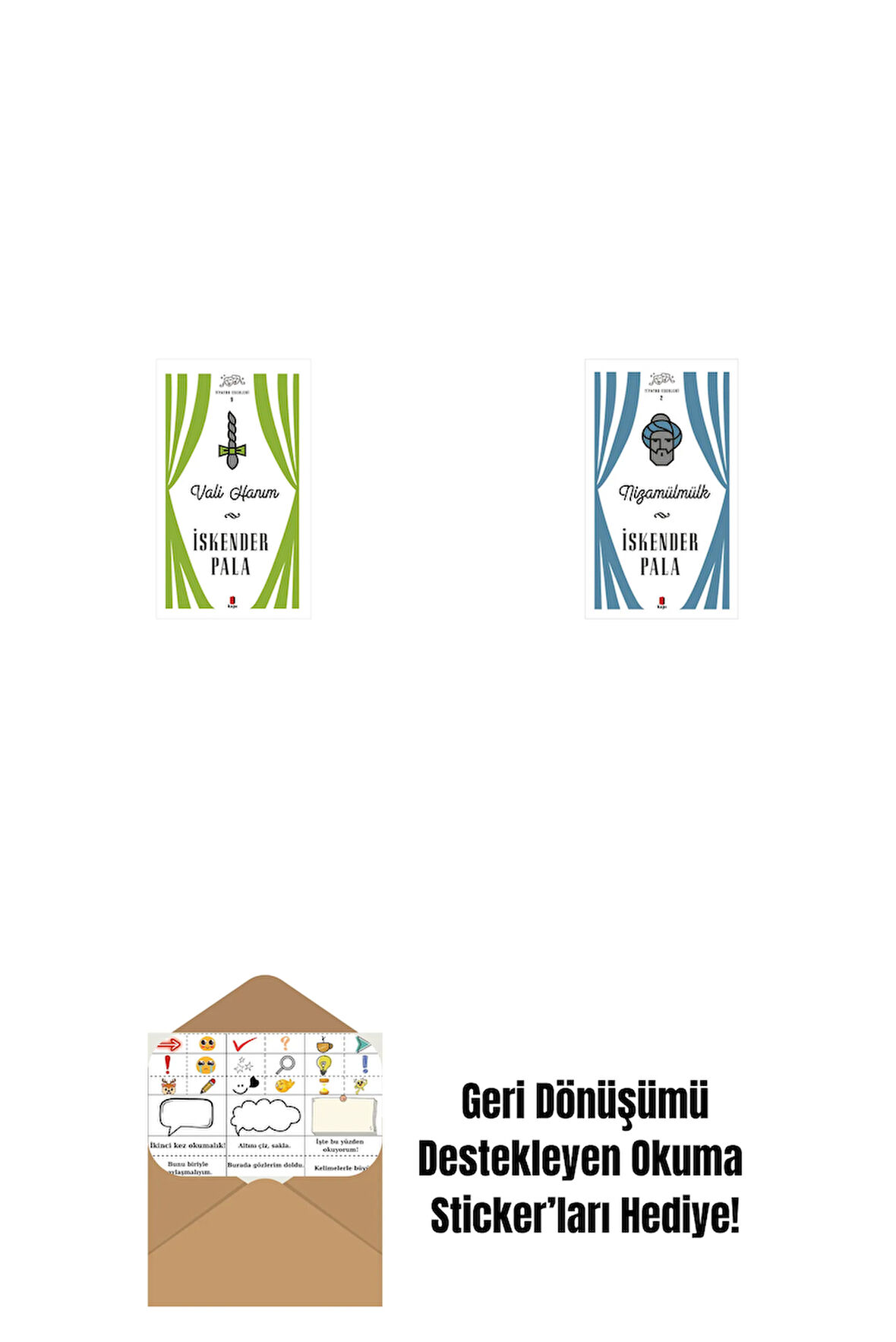 Vali Hanım (Ciltli) + Nizamülmülk (Ciltli) + Okuma Sticker'ları