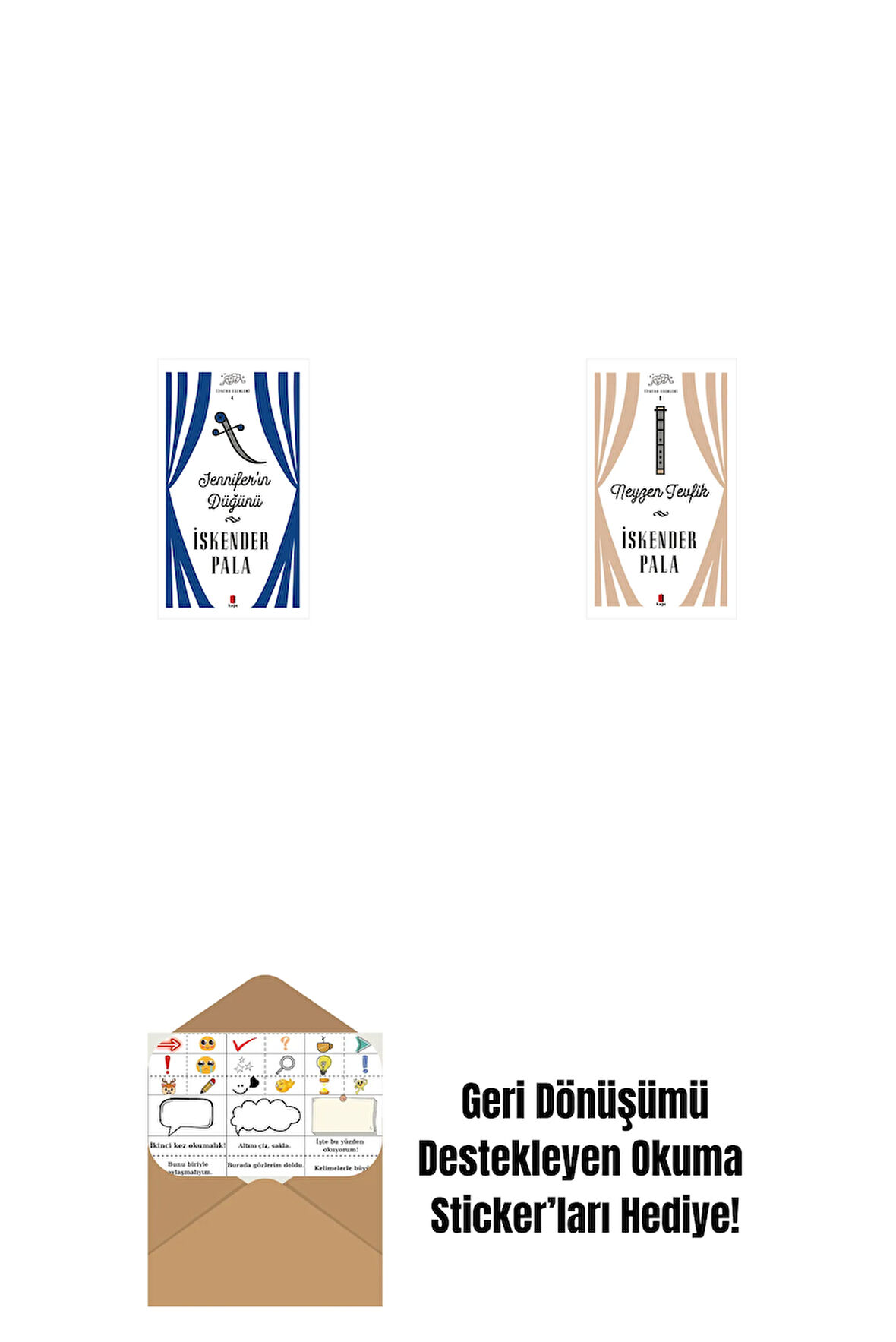 Jennifer’ın Düğünü (Ciltli) + Neyzen Tevfik (Ciltli) + Okuma Sticker'ları