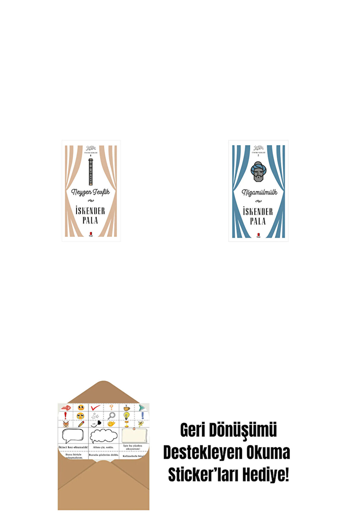 Neyzen Tevfik (Ciltli) + Nizamülmülk (Ciltli) + Okuma Sticker'ları