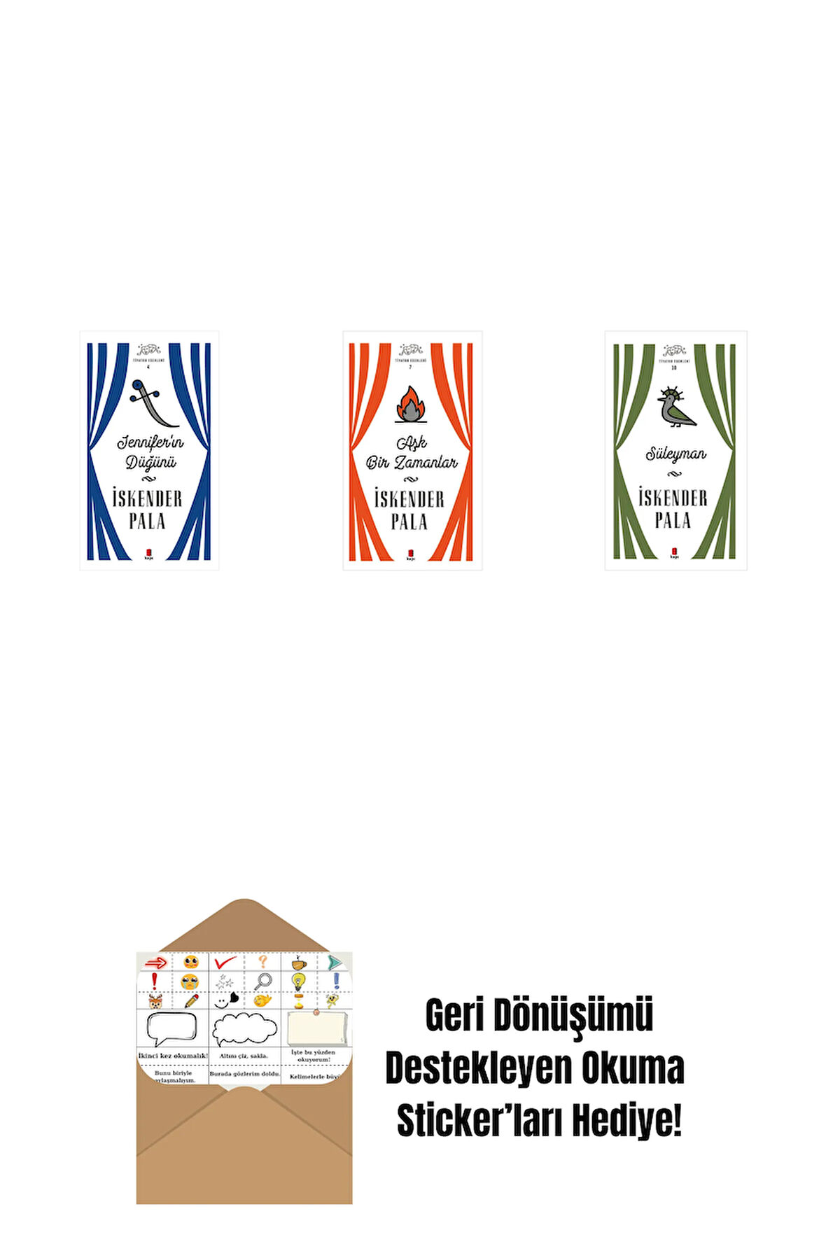 Jennifer’ın Düğünü (Ciltli) + Aşk Bir Zamanlar  (Ciltli) + Süleyman (Ciltli) + Okuma Sticker'ları