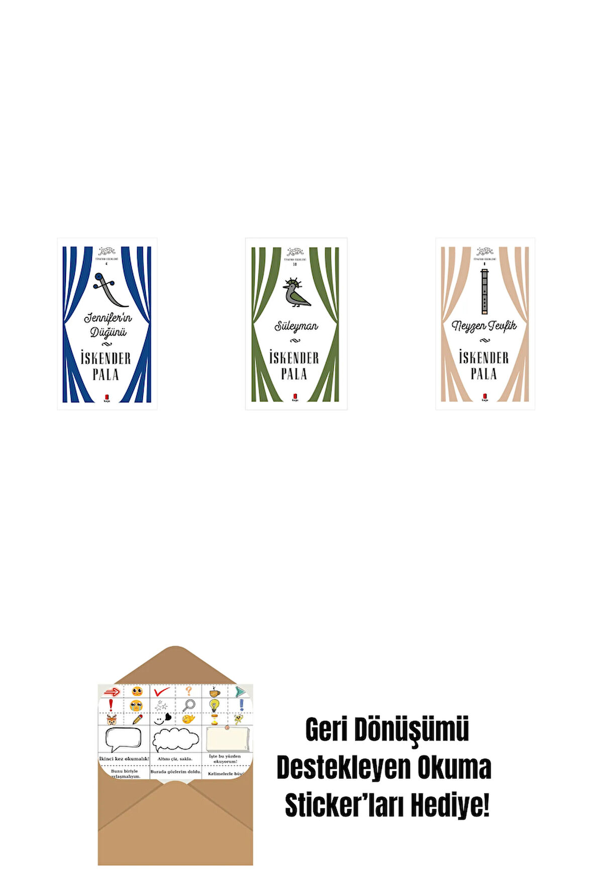 Jennifer’ın Düğünü (Ciltli) + Süleyman (Ciltli) + Neyzen Tevfik (Ciltli) + Okuma Sticker'ları