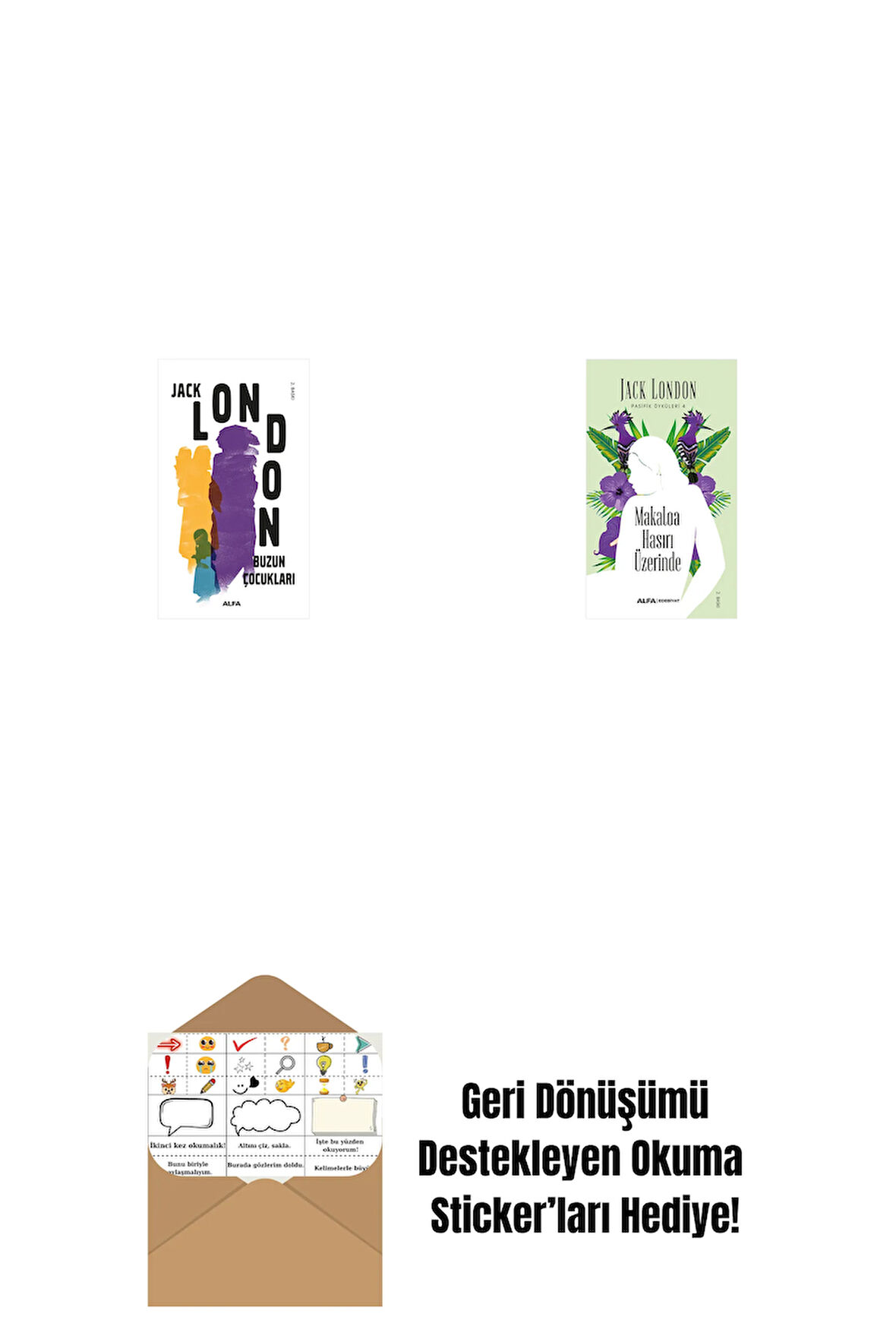 Buzun Çocukları + Makaloa Hasırı Üzerinde + Okuma Sticker'ları