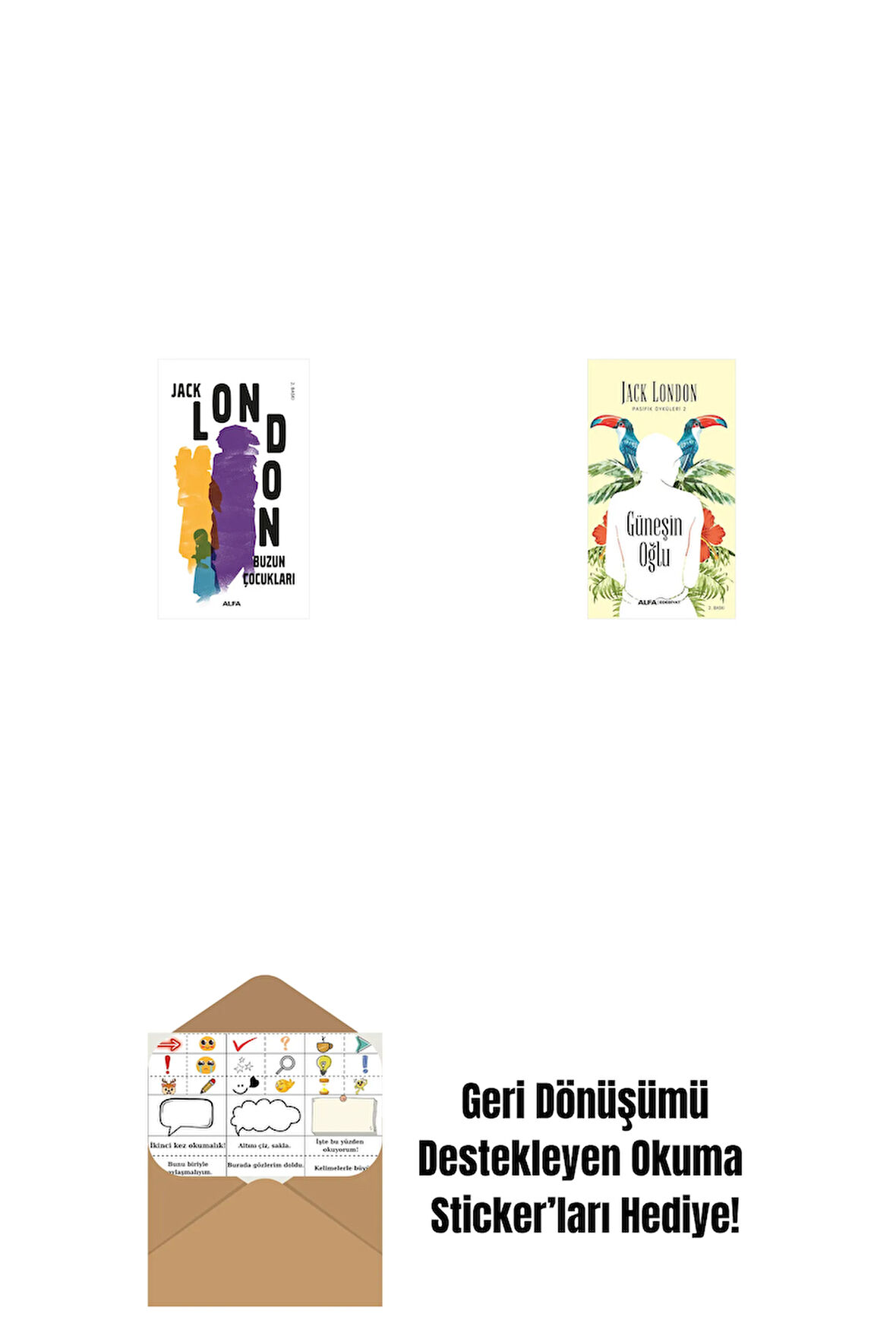 Buzun Çocukları + Güneşin Oğlu + Okuma Sticker'ları