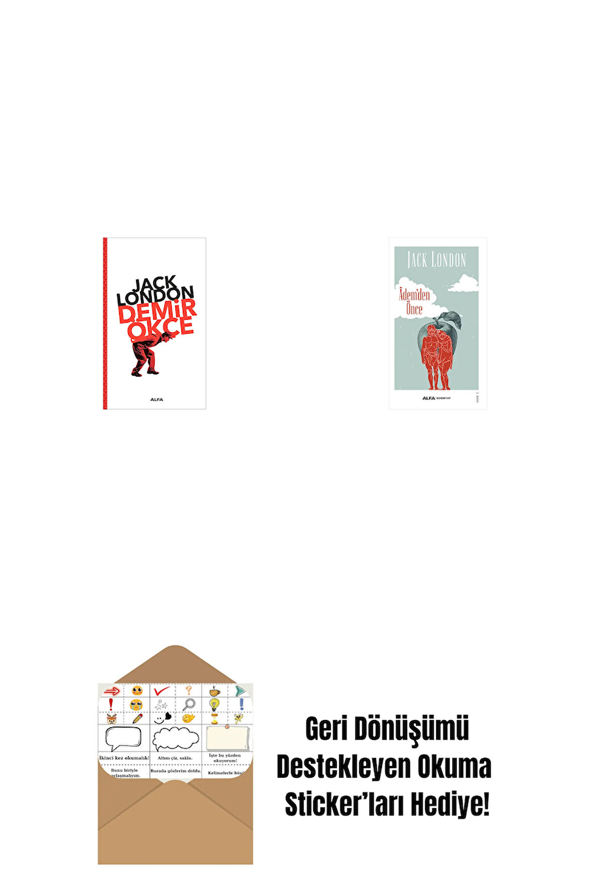 Demir Ökçe + Âdem'den Önce + Okuma Sticker'ları