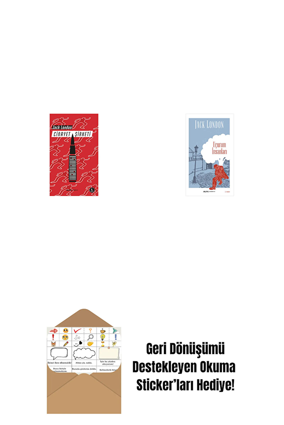 Cinayet Şirketi + Uçurum İnsanları + Okuma Sticker'ları