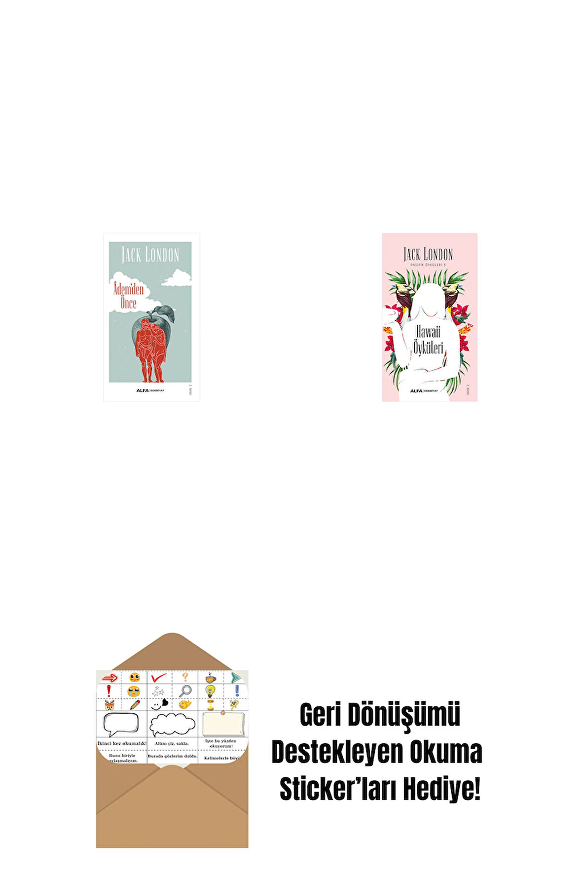 Âdem'den Önce + Hawaii Öyküleri + Okuma Sticker'ları