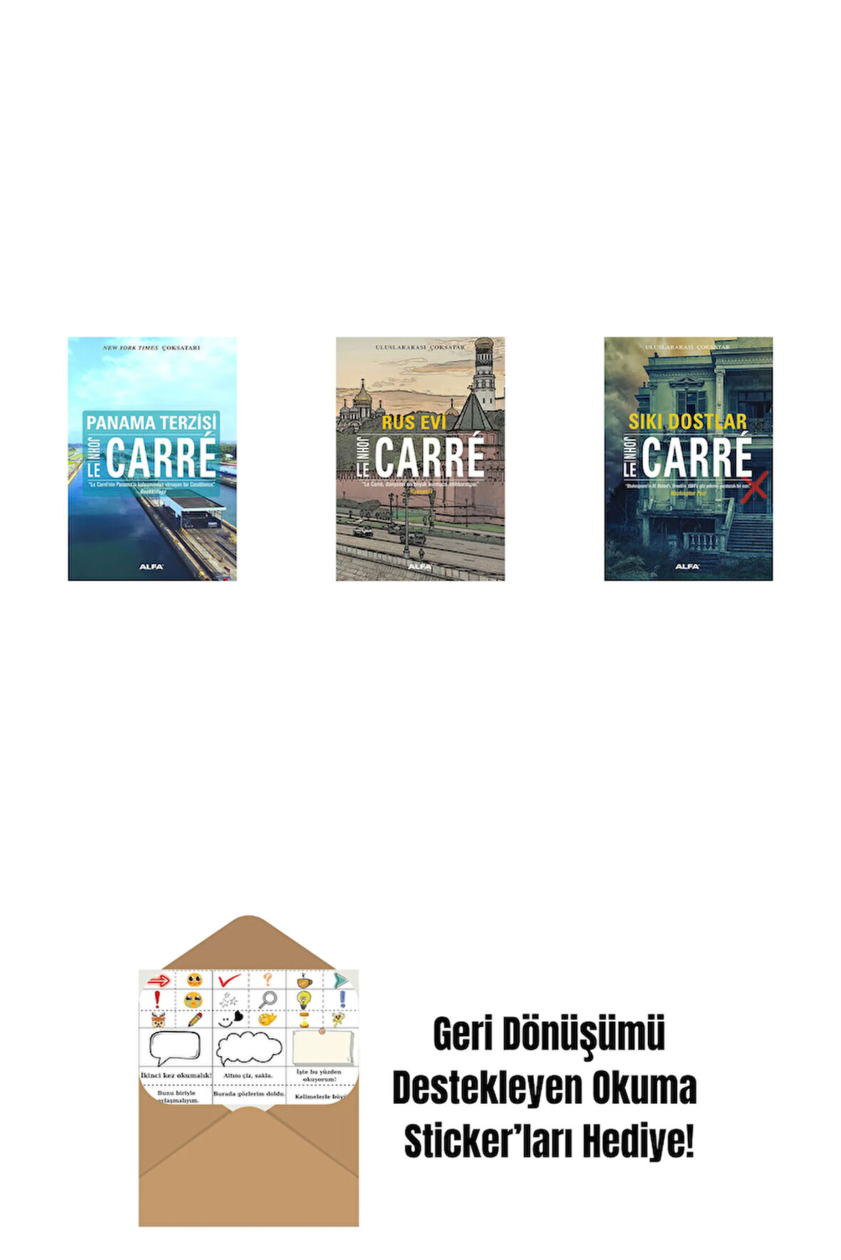 Panama Terzisi + Rus Evi + Sıkı Dostlar + Okuma Sticker'ları