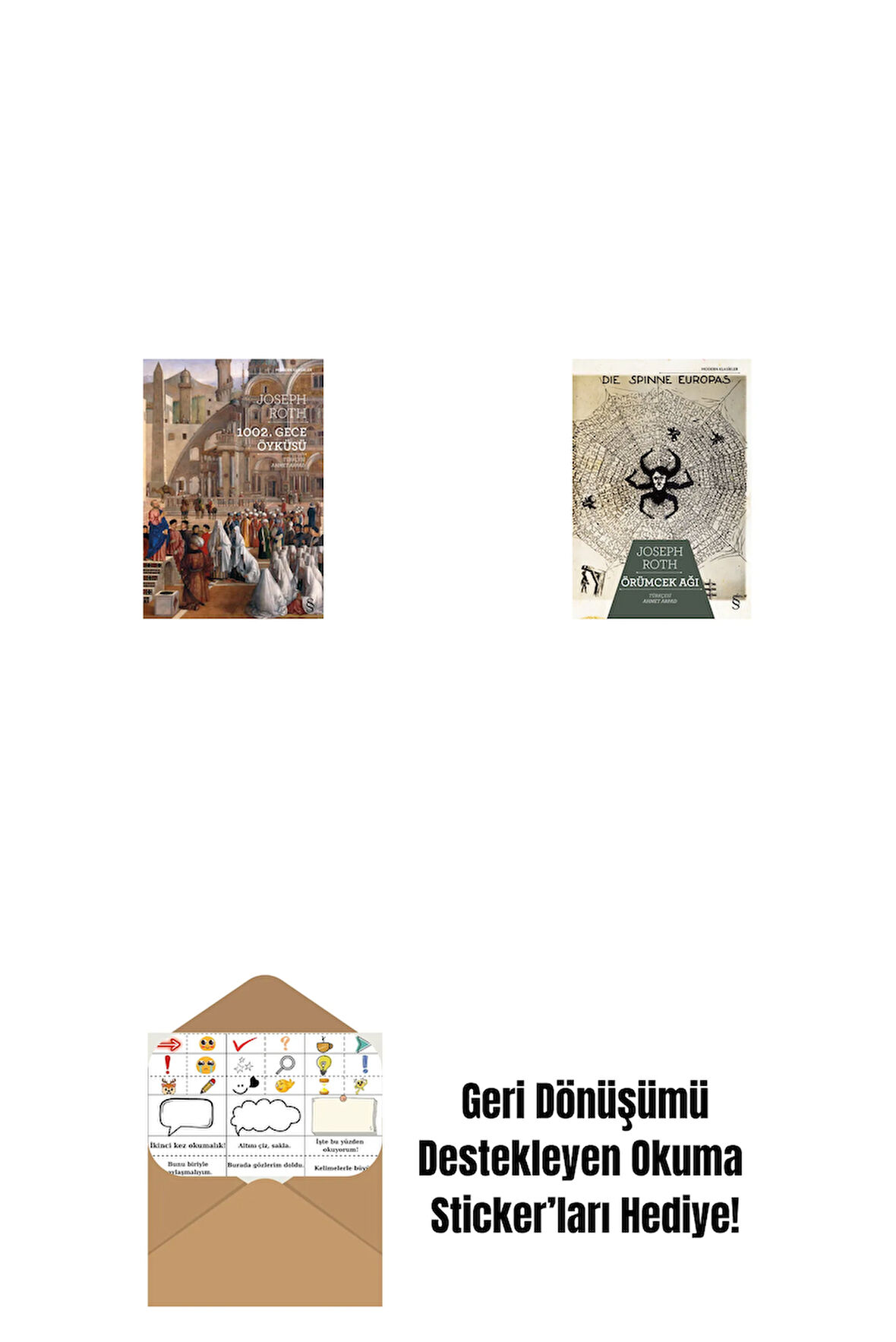 1002. Gece Öyküsü + Örümcek Ağı + Okuma Sticker'ları