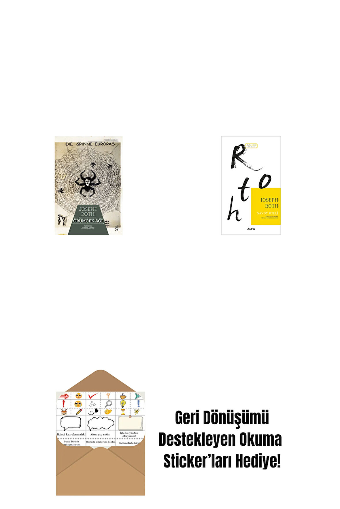Örümcek Ağı + Savoy Oteli + Okuma Sticker'ları