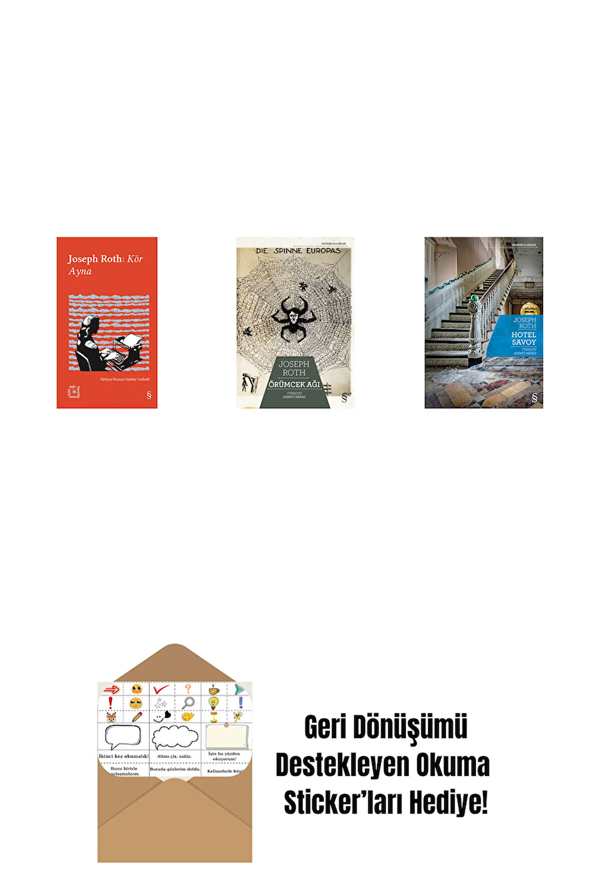 Everest Açıkhava 33 - Kör Ayna + Örümcek Ağı + Hotel Savoy + Okuma Sticker'ları